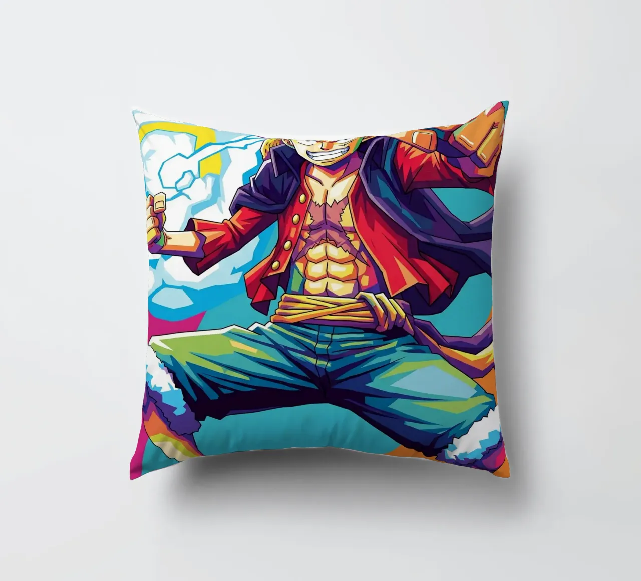 Monkey D Luffy - One Piece art (5) cuscino da Hantamrata