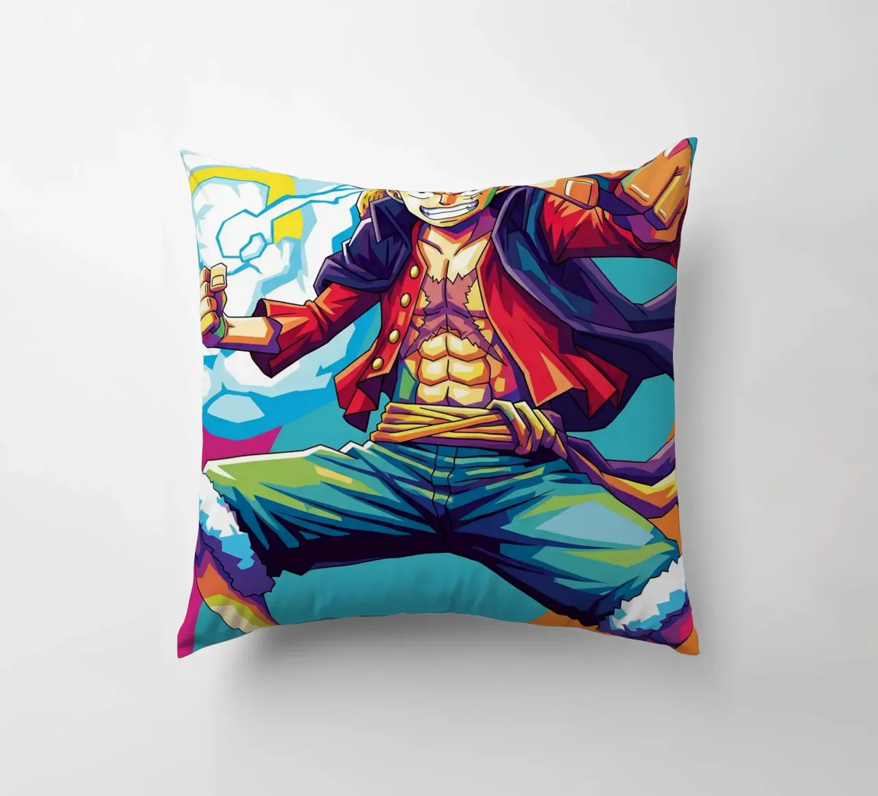 Monkey D Luffy - One Piece art (5) cuscino da Hantamrata