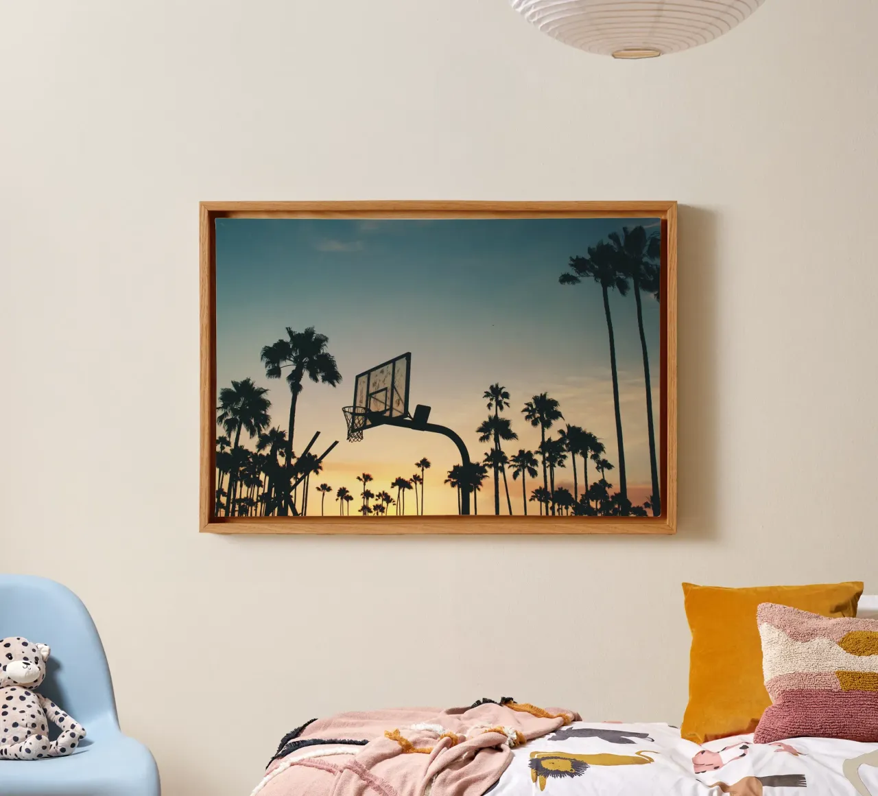 Corte del Tramonto tela con Cornice a cassetta da StillVibe Home