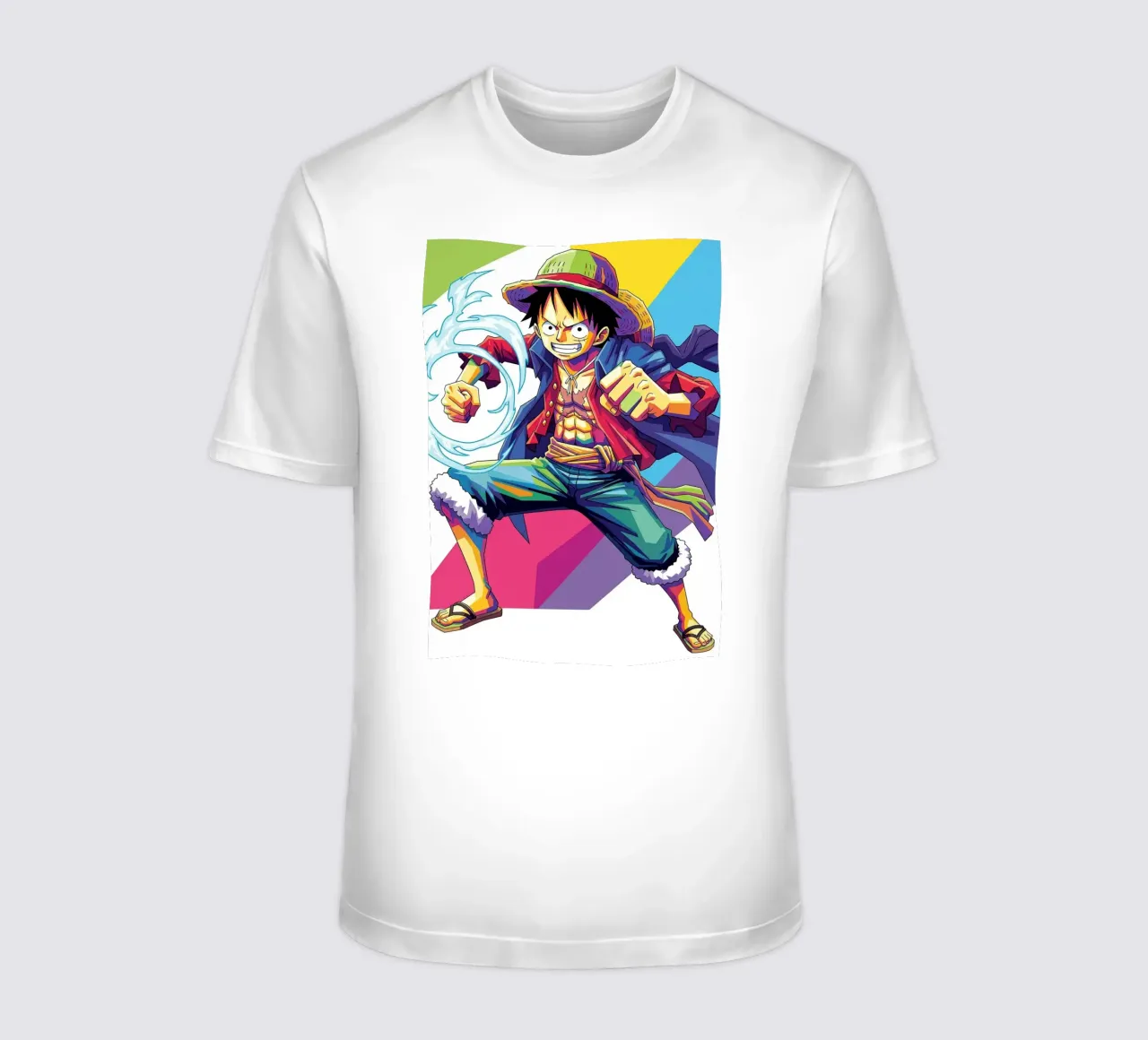 One Piece - Monkey D Luffy art (6) t-shirt da Hantamrata