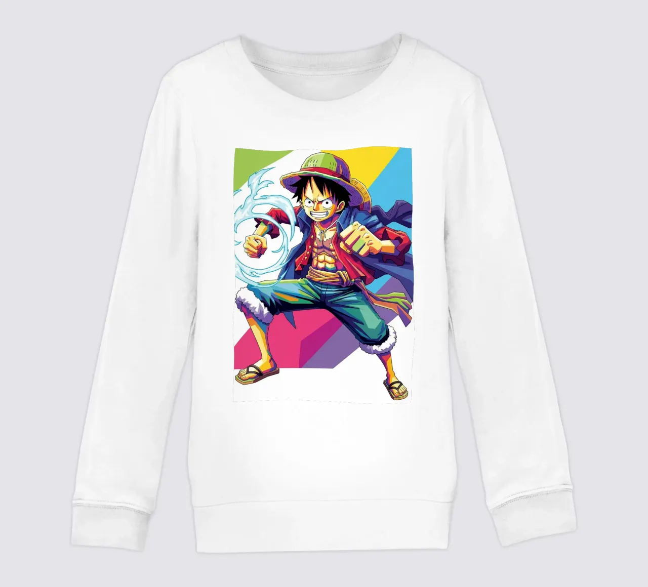 One Piece - Monkey D Luffy art (6) felpa bambino da Hantamrata
