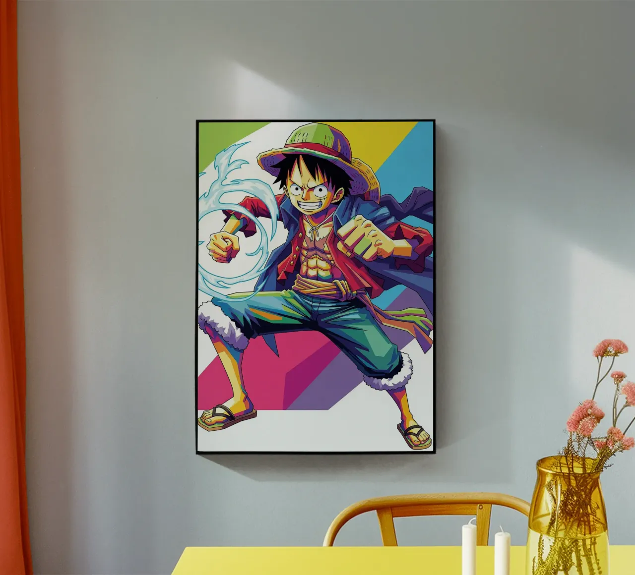 One Piece - Monkey D Luffy art (6) plexiglass da Hantamrata
