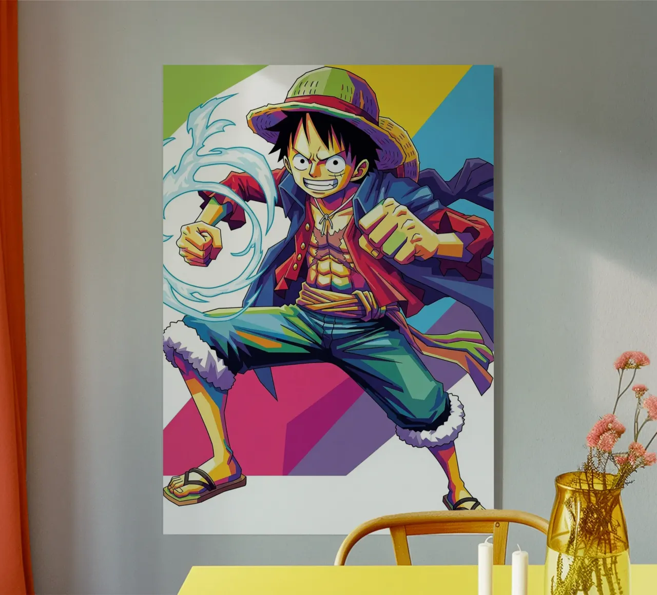 One Piece - Monkey D Luffy art (6) plexiglass da Hantamrata