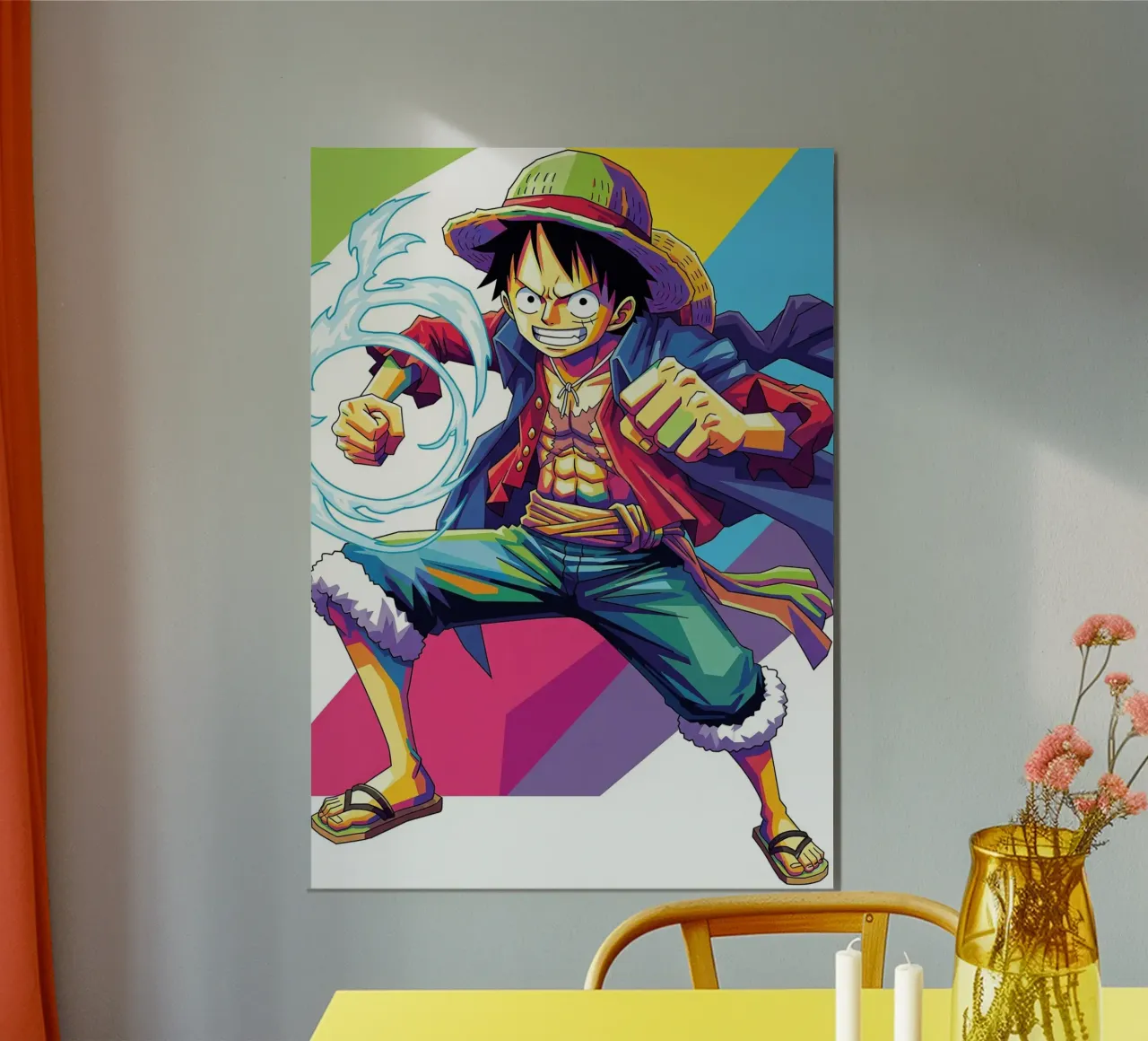One Piece - Monkey D Luffy art (6) alluminio dibond da Hantamrata