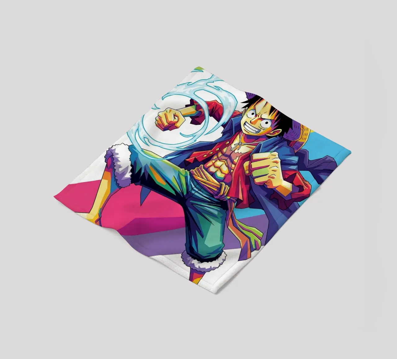 One Piece - Monkey D Luffy art (6) coperta in pile da Hantamrata