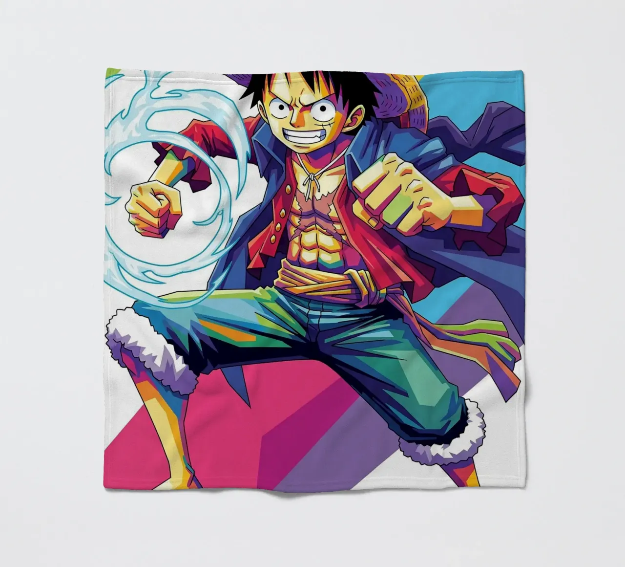 One Piece - Monkey D Luffy art (6) coperta in pile da Hantamrata