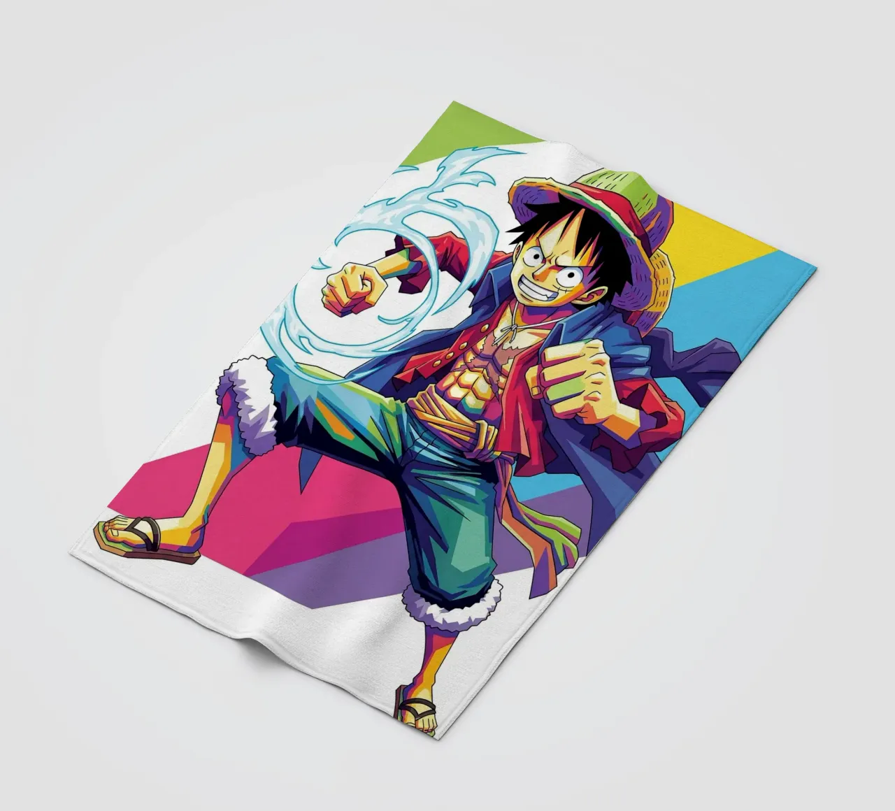 One Piece - Monkey D Luffy art (6) coperta in pile da Hantamrata