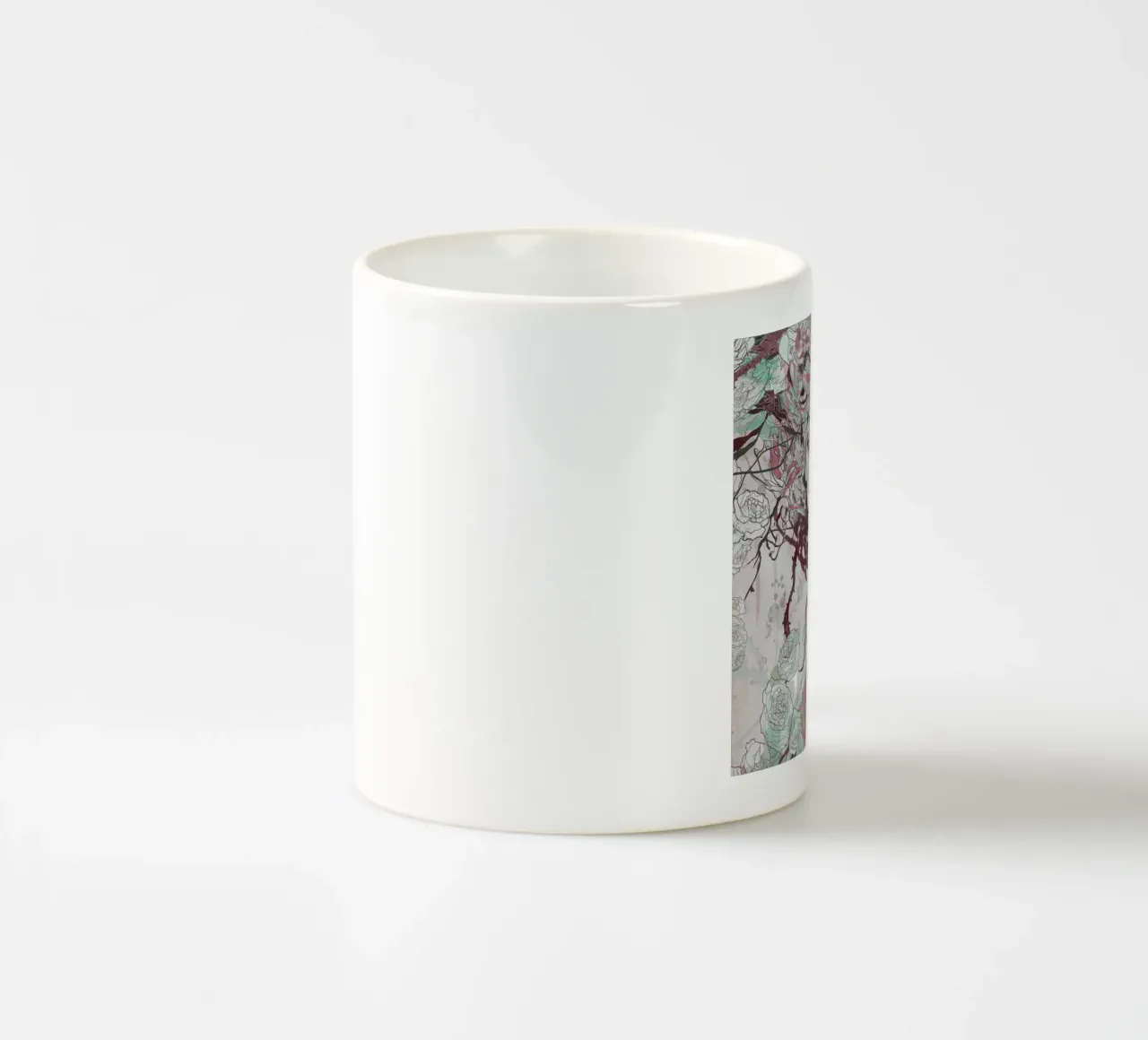 Il rovo e la rosa tazza in ceramica da Giulio Iurissevich