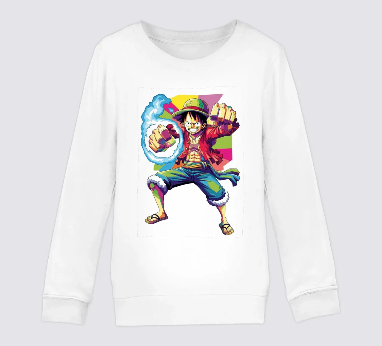 One Piece - Monkey D Luffy art (7) felpa bambino da Hantamrata