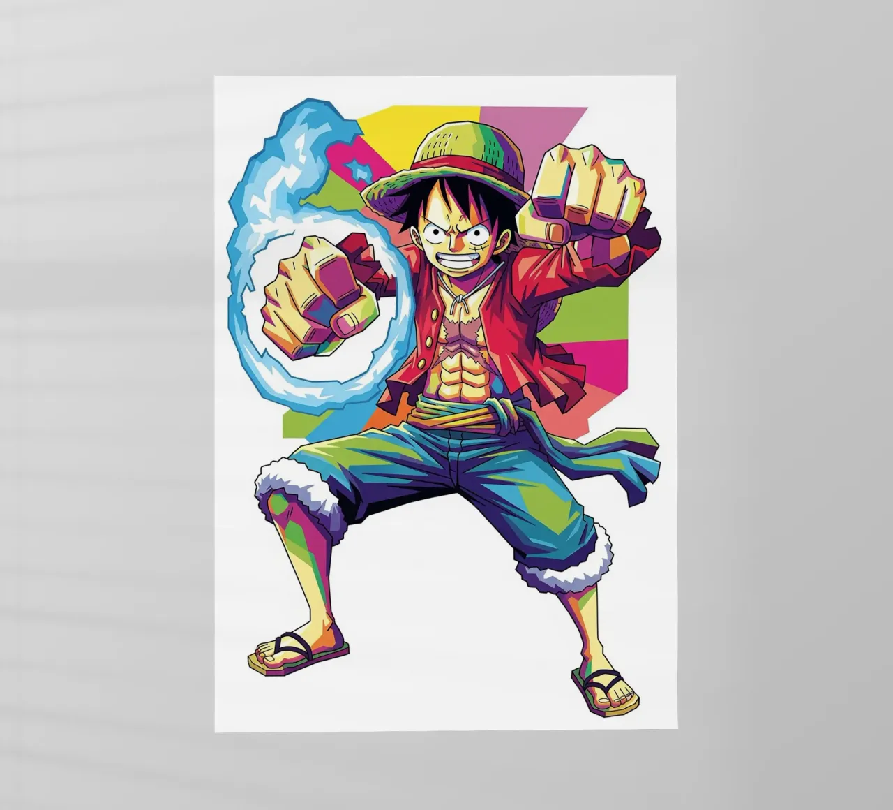 One Piece - Monkey D Luffy art (7) pellicola backlit da Hantamrata
