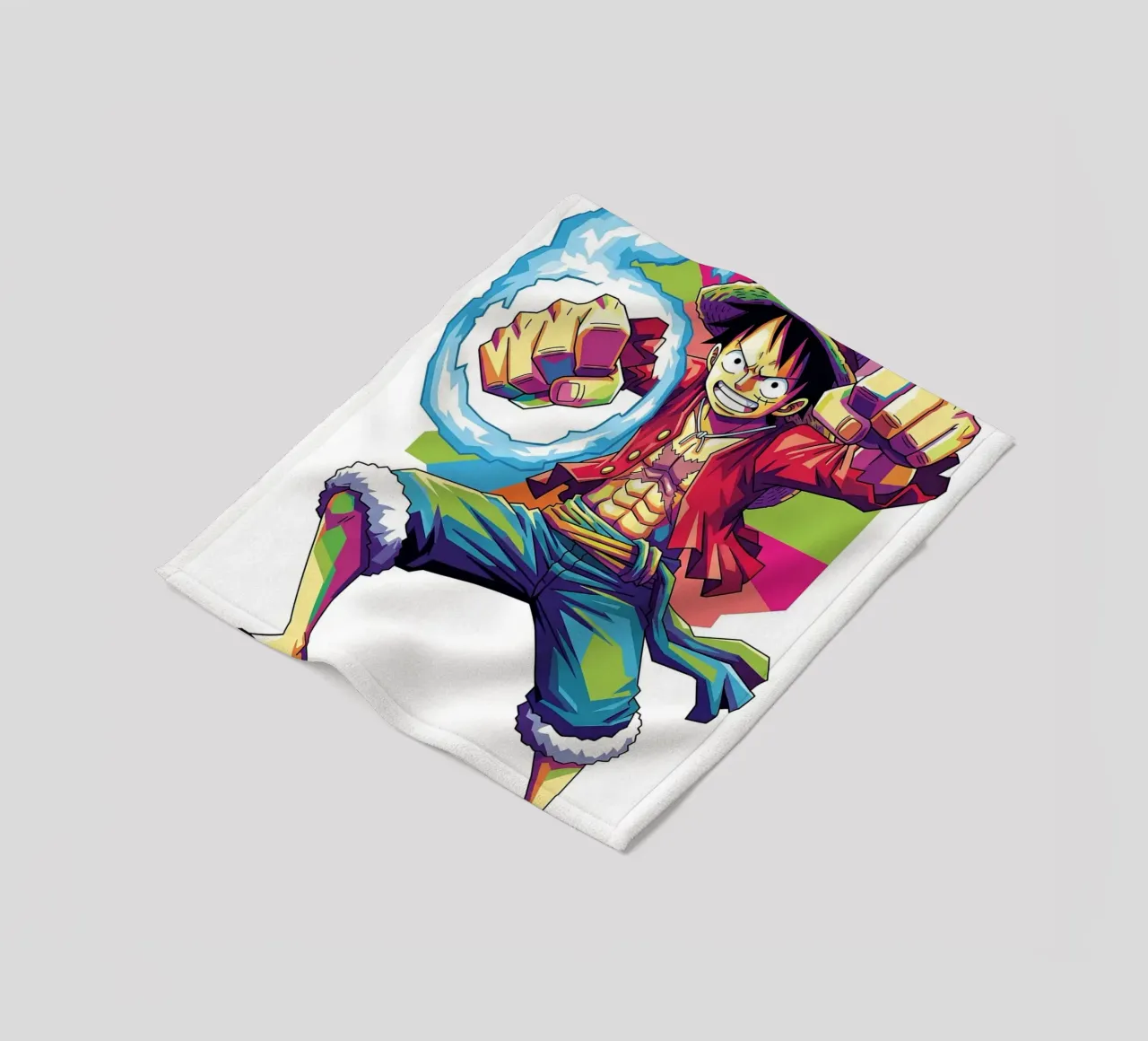 One Piece - Monkey D Luffy art (7) coperta in pile da Hantamrata