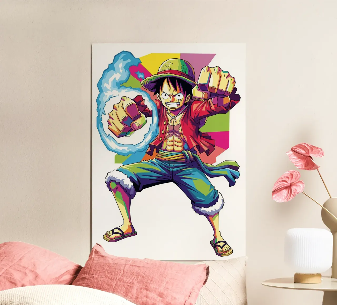 One Piece - Monkey D Luffy art (7) carta hahnemühle da Hantamrata