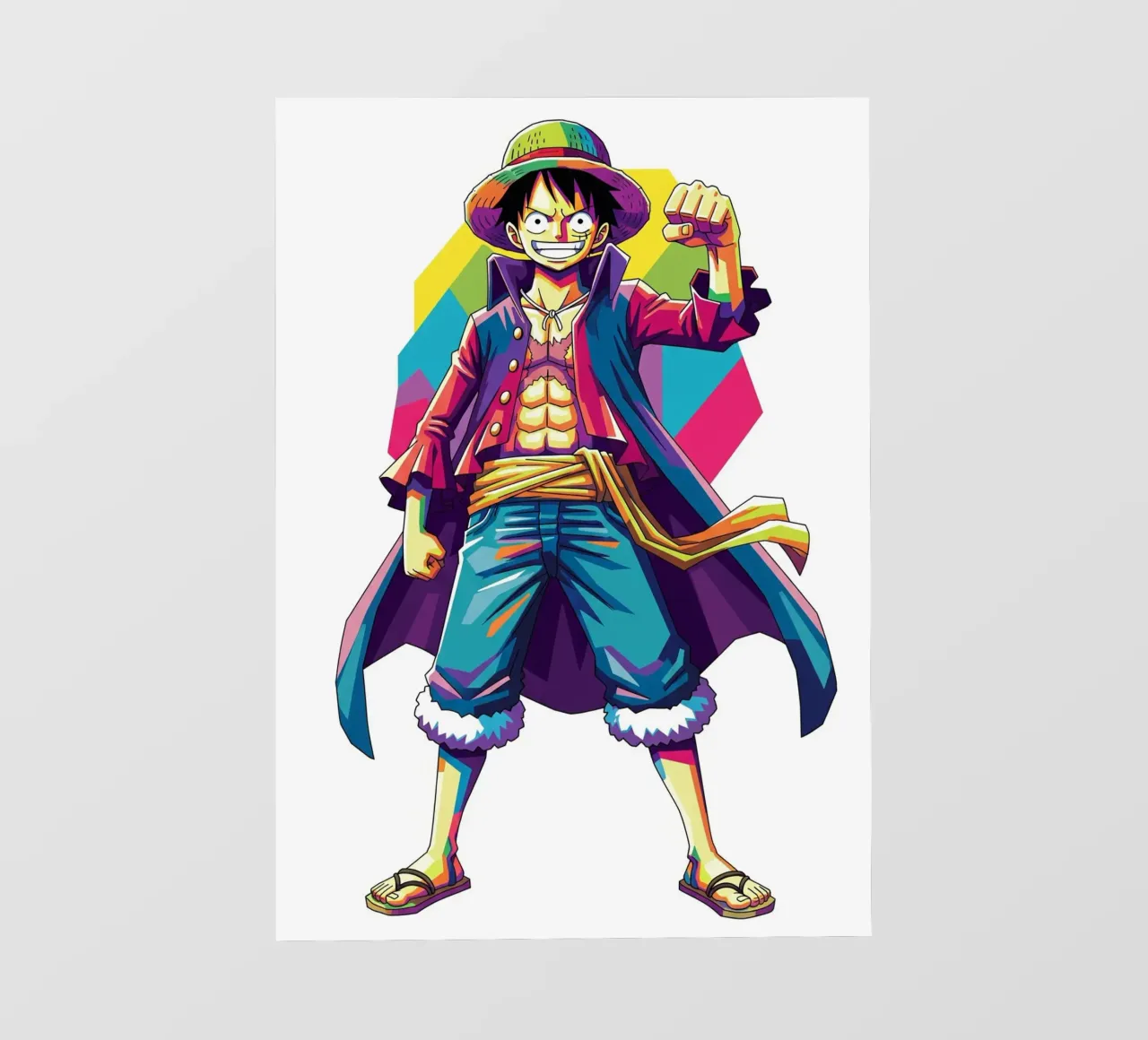 One Piece - Monkey D Luffy art (8) telo in pvc da Hantamrata