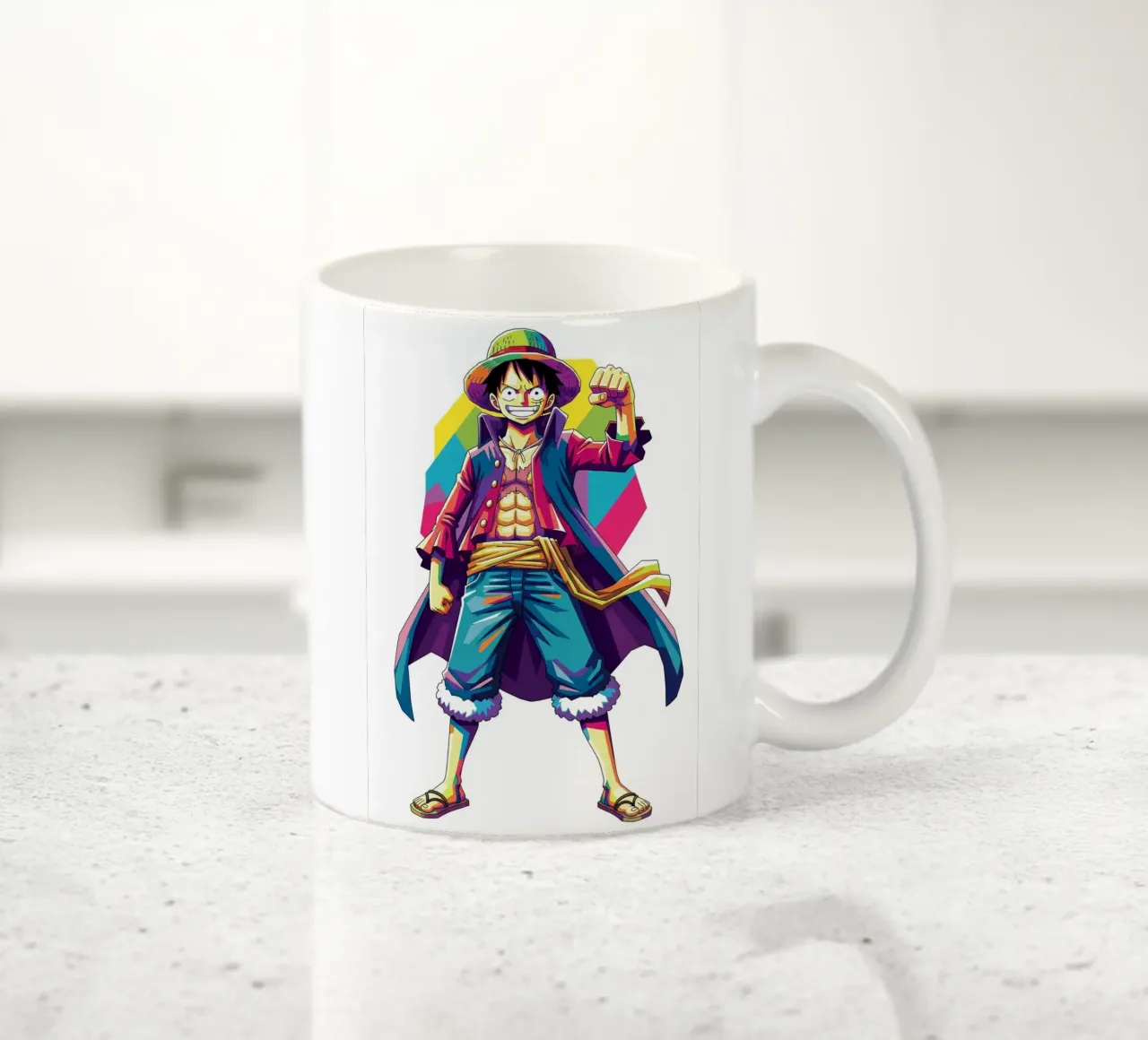 One Piece - Monkey D Luffy art (8) tazza in ceramica da Hantamrata