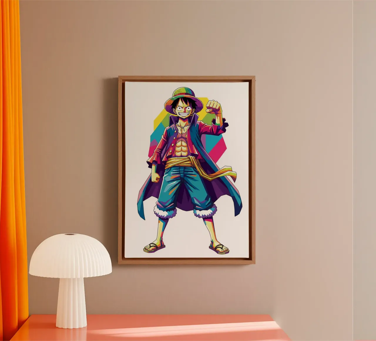 One Piece - Monkey D Luffy art (8) tela da Hantamrata