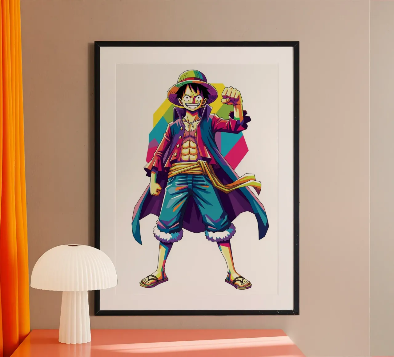 One Piece - Monkey D Luffy art (8) carta hahnemühle da Hantamrata