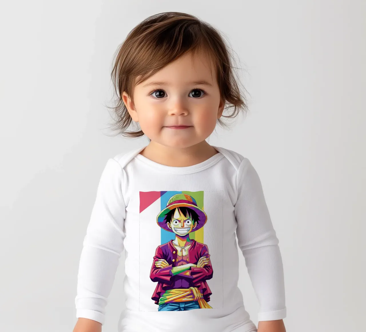 One Piece - Monkey D Luffy art (9) body neonato maniche lunghe da Hantamrata
