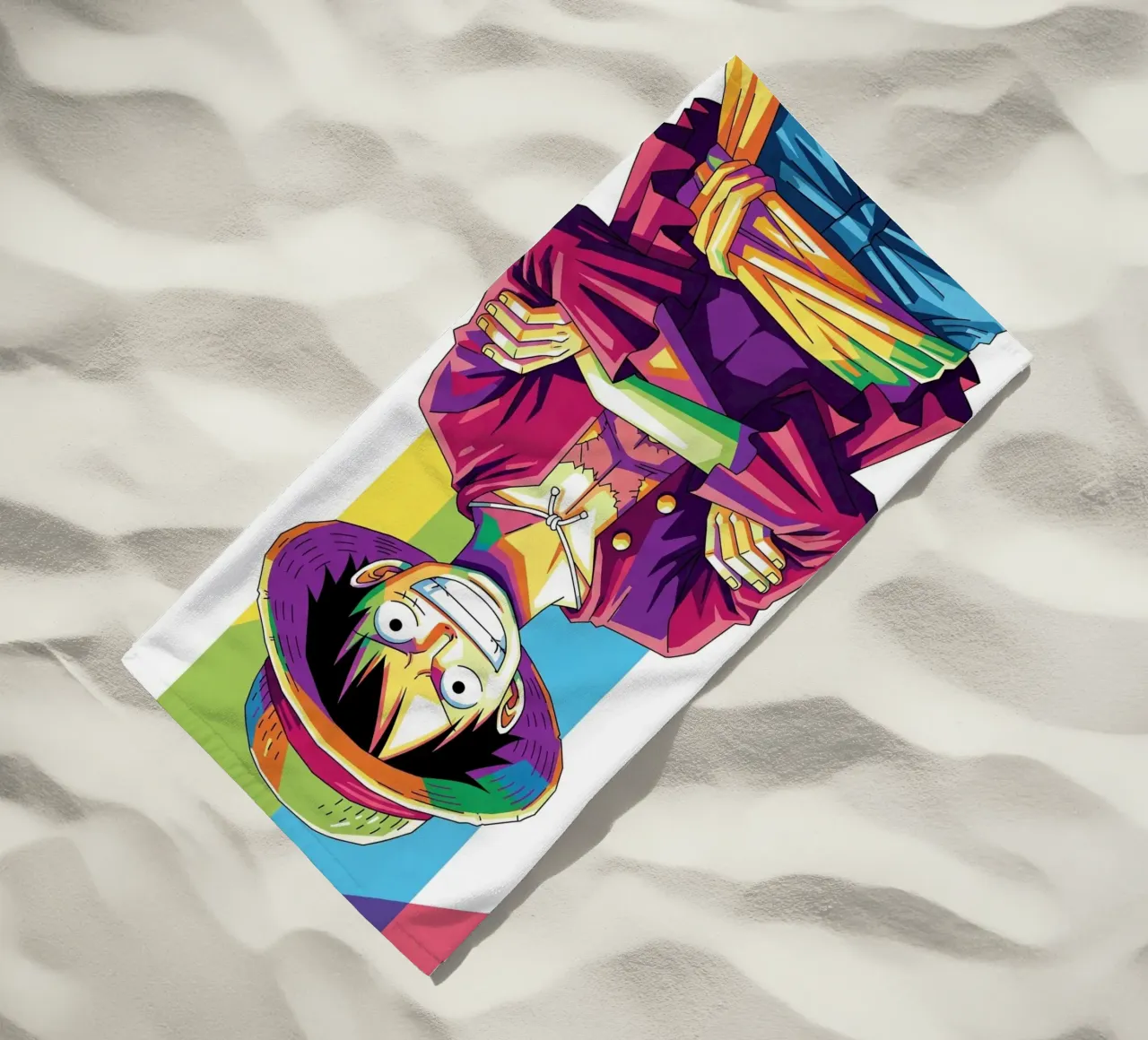 One Piece - Monkey D Luffy art (9) telo mare da Hantamrata