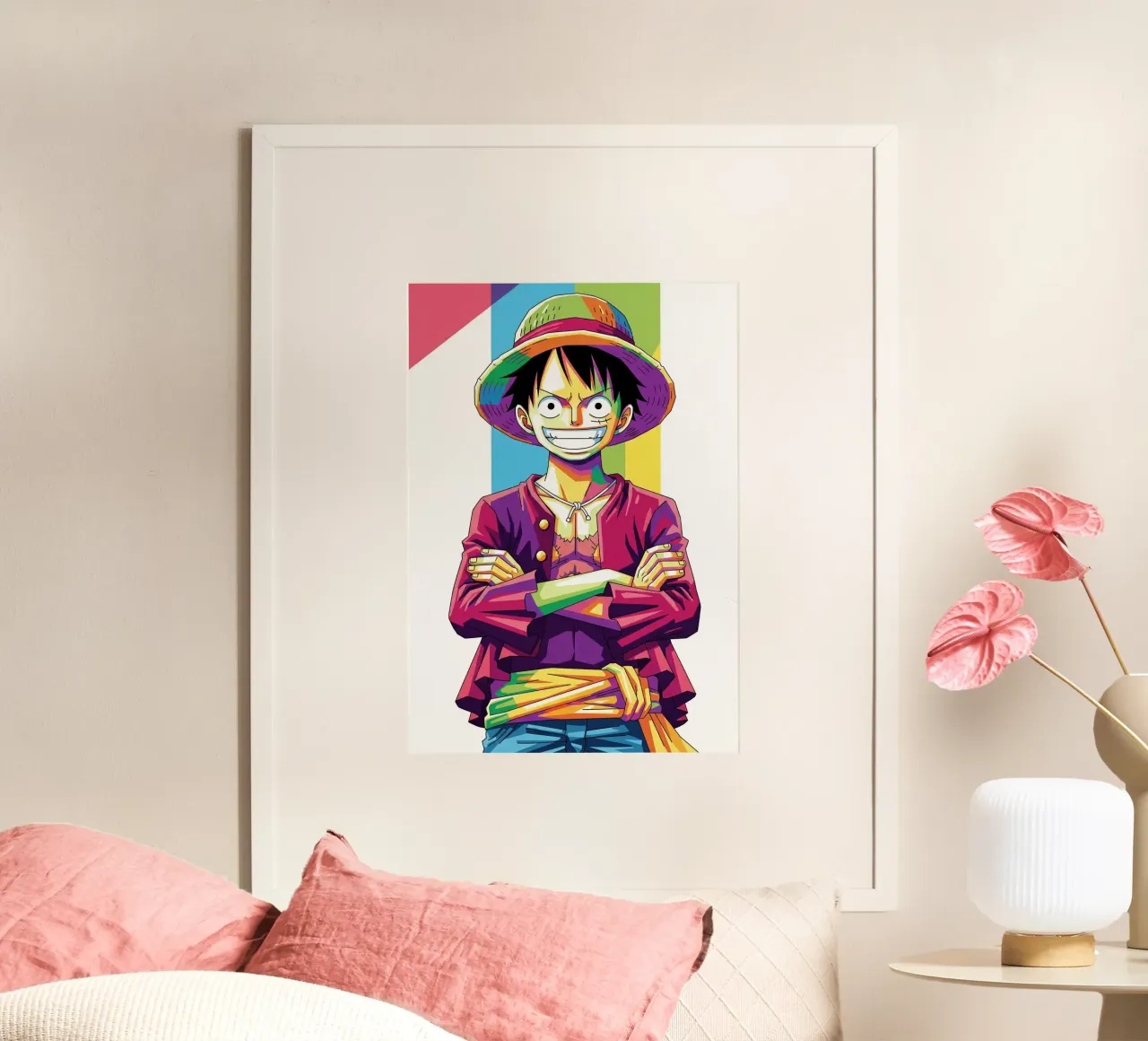 One Piece - Monkey D Luffy art (9) carta hahnemühle da Hantamrata