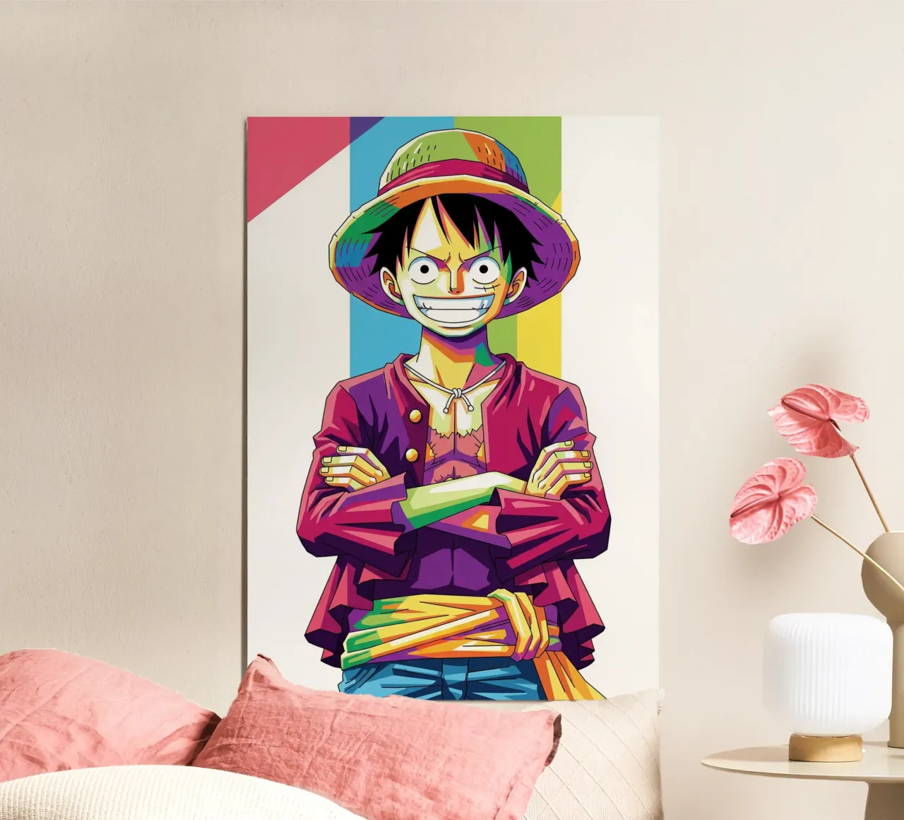 One Piece - Monkey D Luffy art (9) carta hahnemühle da Hantamrata
