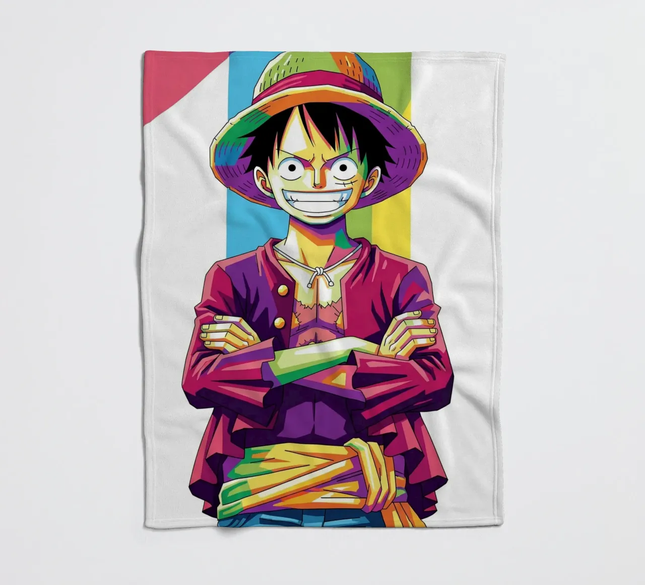 One Piece - Monkey D Luffy art (9) coperta in pile da Hantamrata