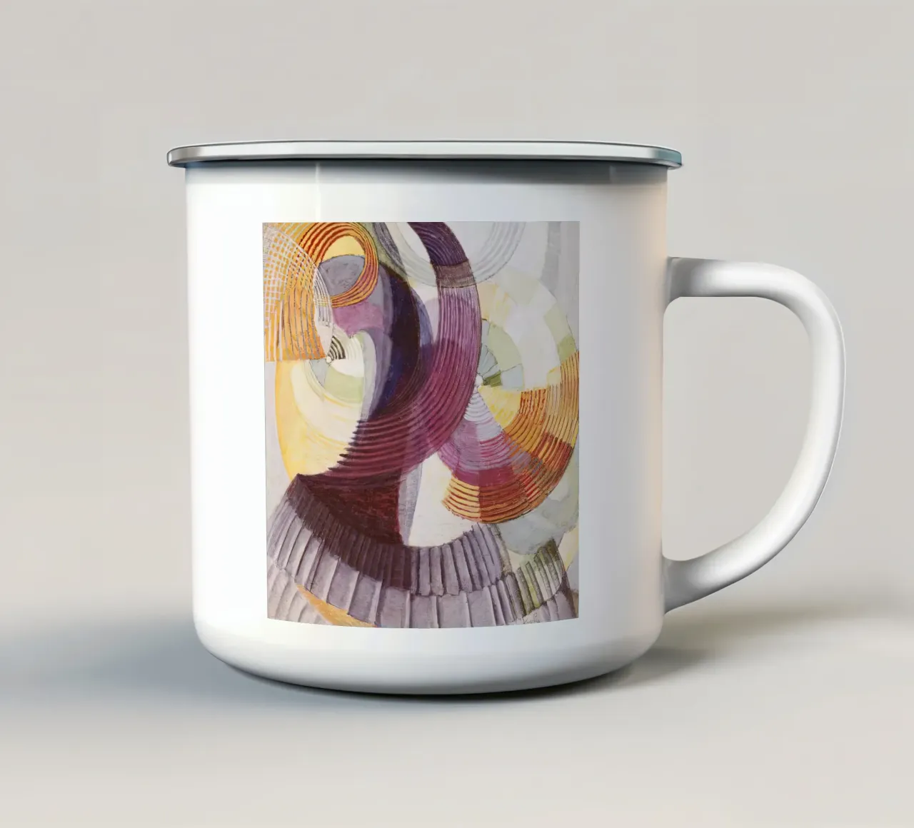 Oscillazioni, 1925-1927 tazza in smalto da martina