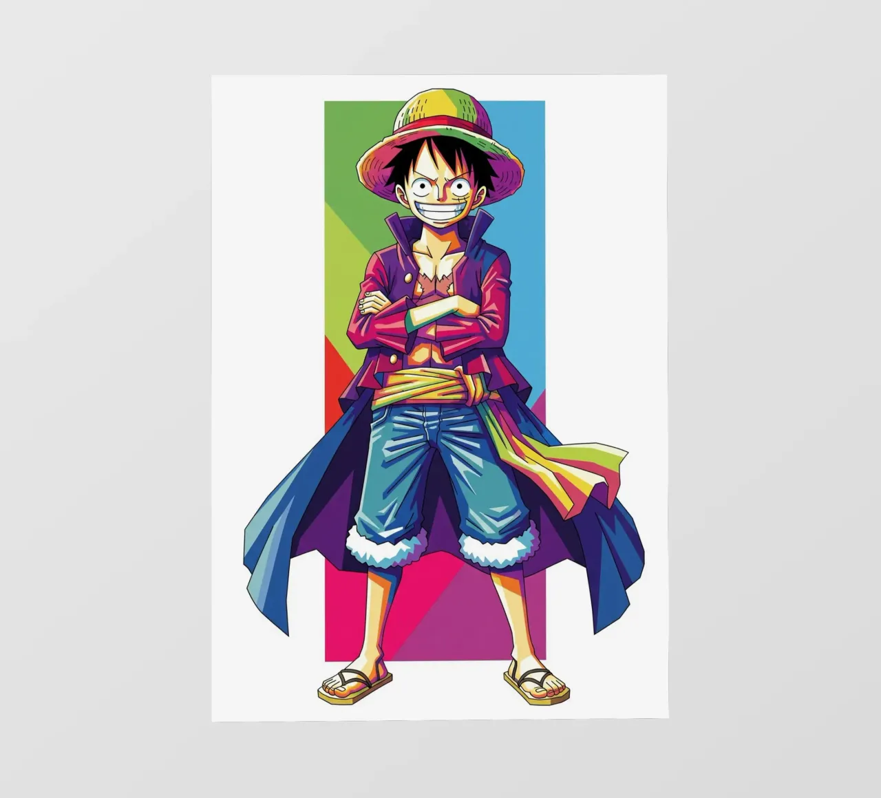 One Piece - Monkey D Luffy art (10) telo in pvc da Hantamrata