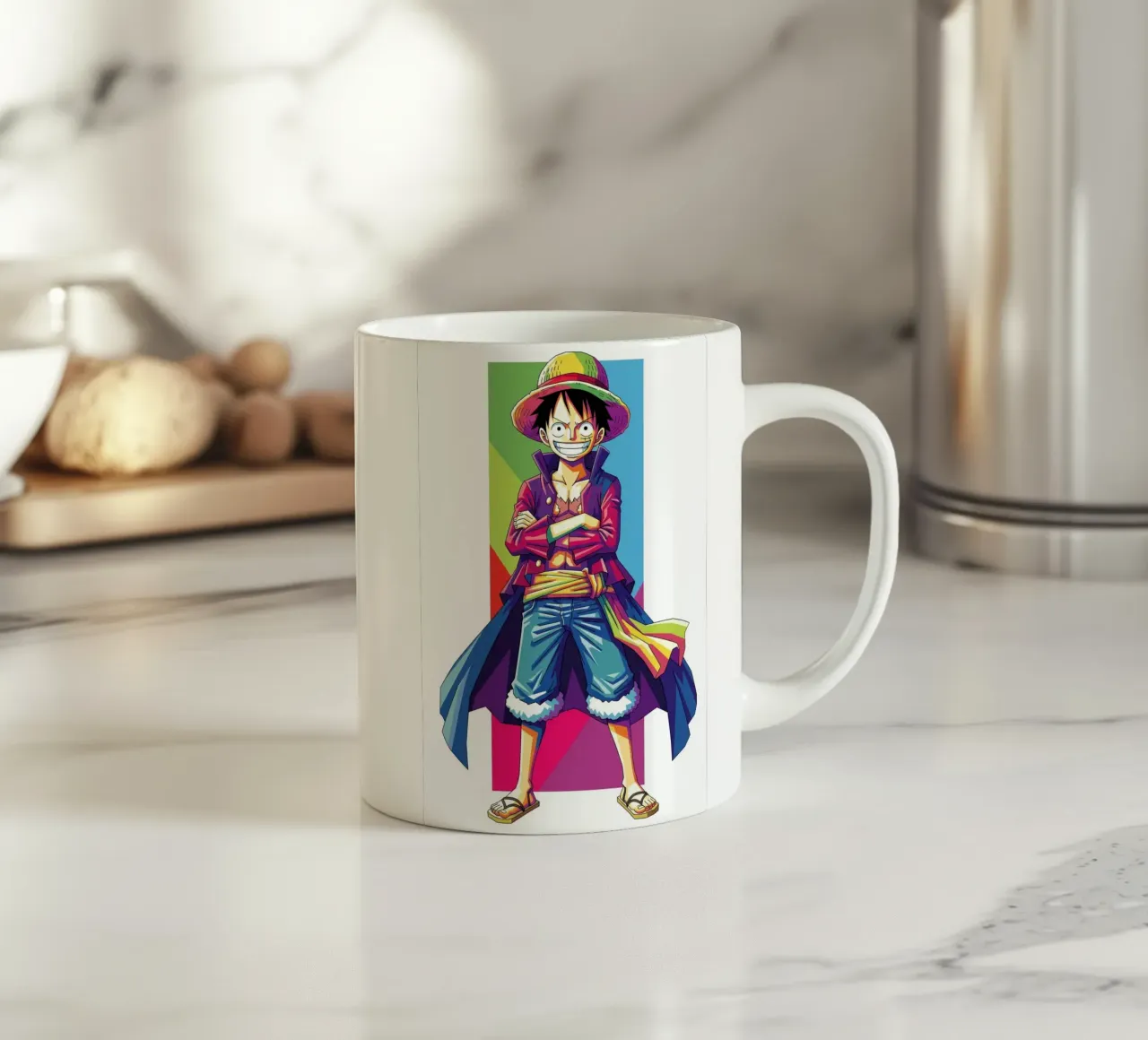 One Piece - Monkey D Luffy art (10) tazza in ceramica da Hantamrata
