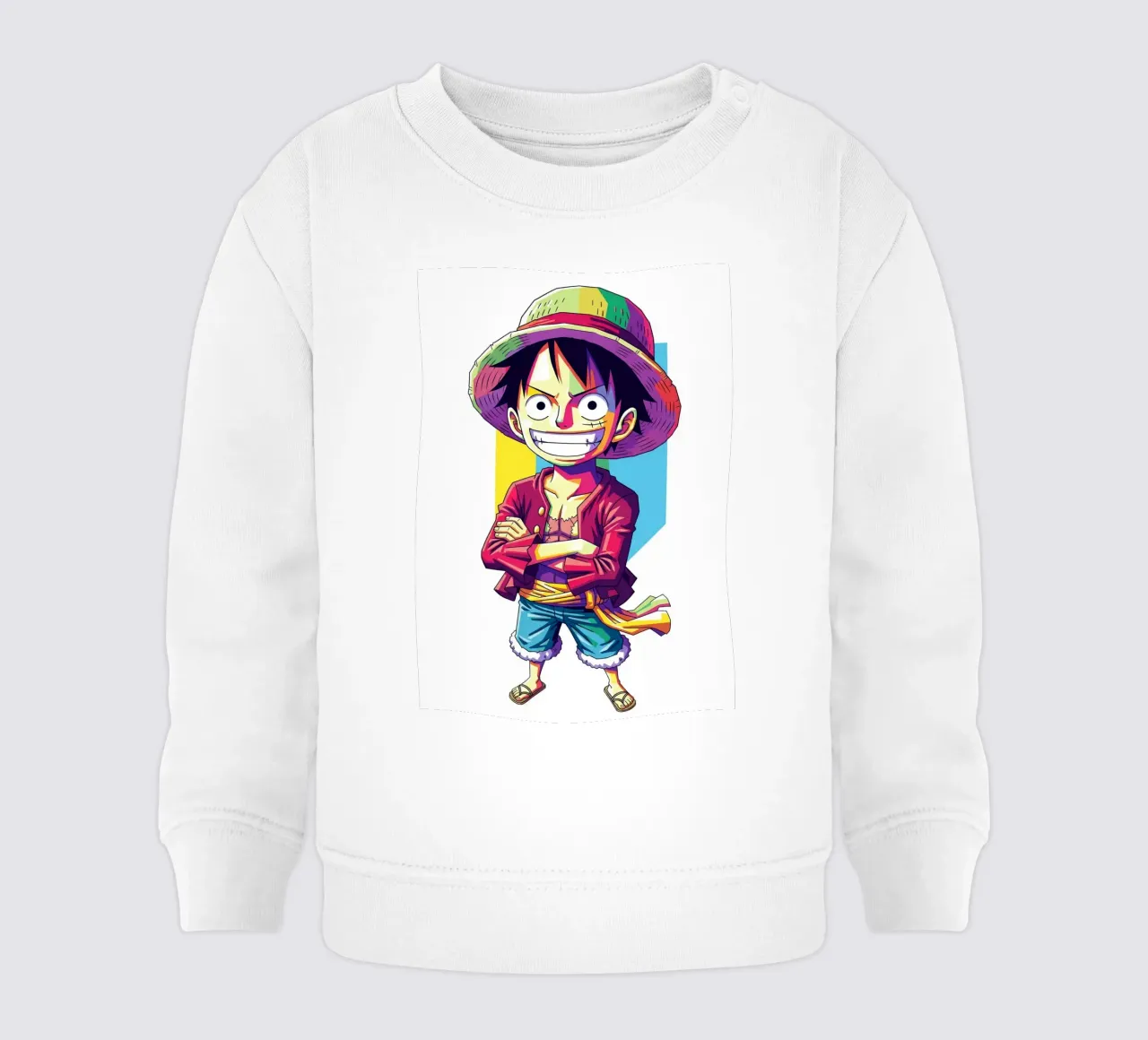 One Piece - Monkey D Luffy art (11) felpa neonato da Hantamrata