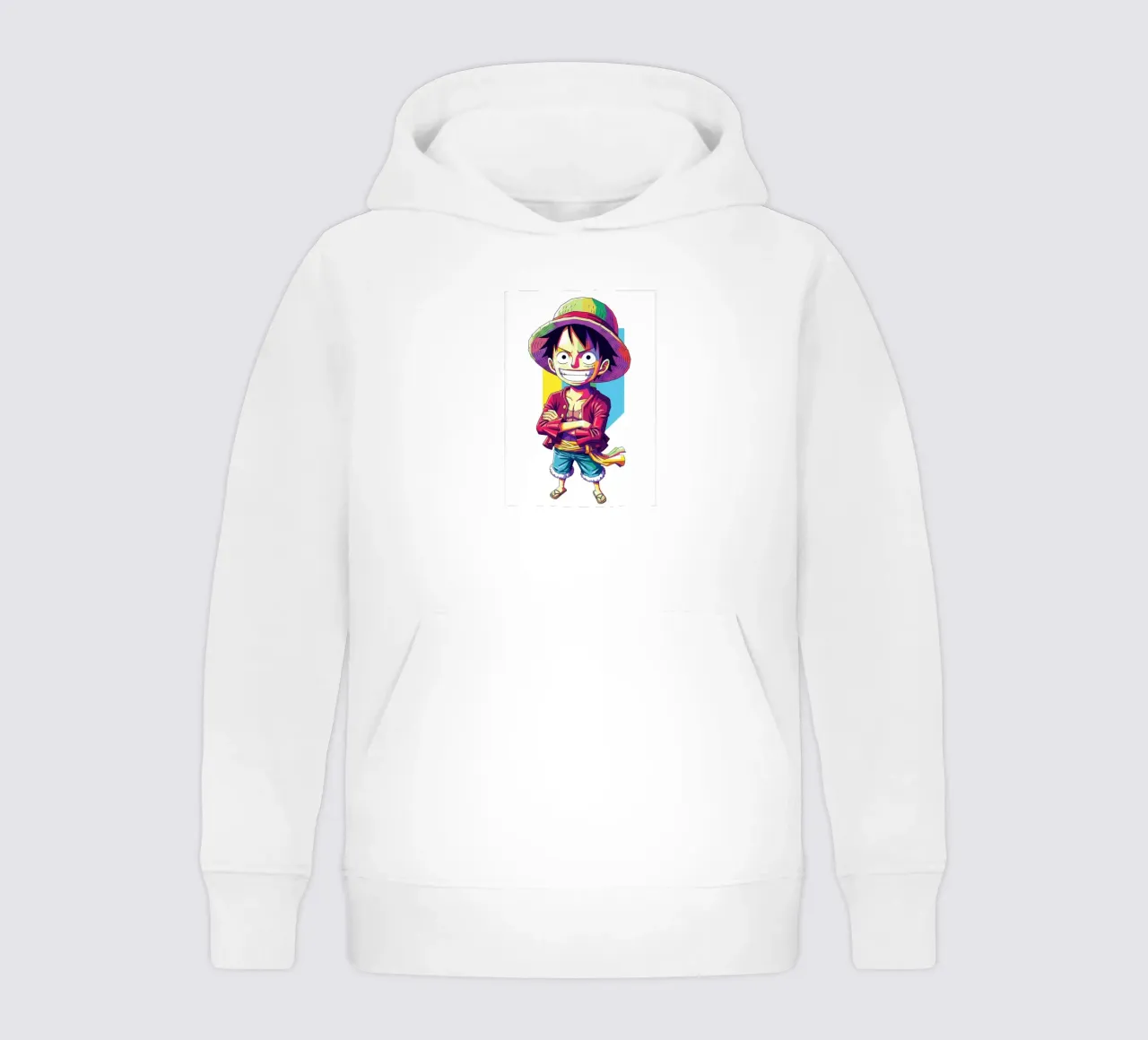 One Piece - Monkey D Luffy art (11) felpa bambino con cappuccio da Hantamrata
