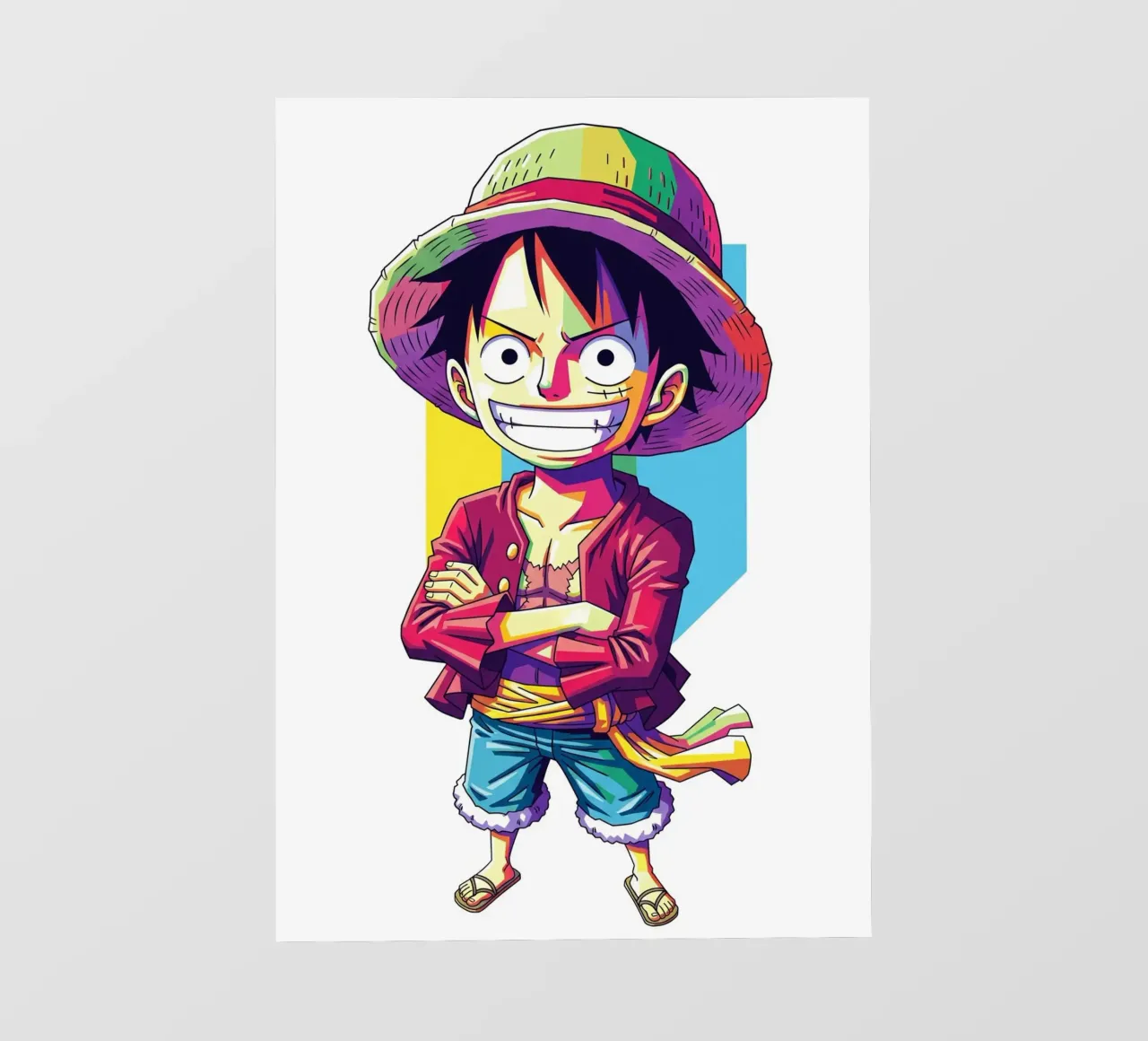 One Piece - Monkey D Luffy art (11) pellicola backlit da Hantamrata