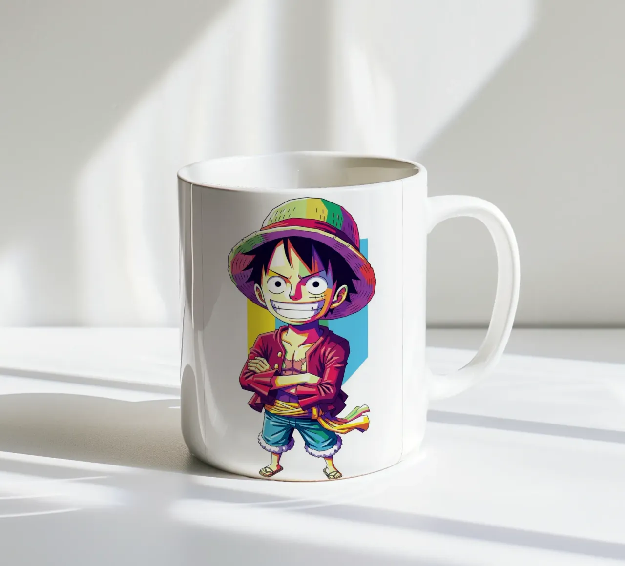 One Piece - Monkey D Luffy art (11) tazza in ceramica da Hantamrata