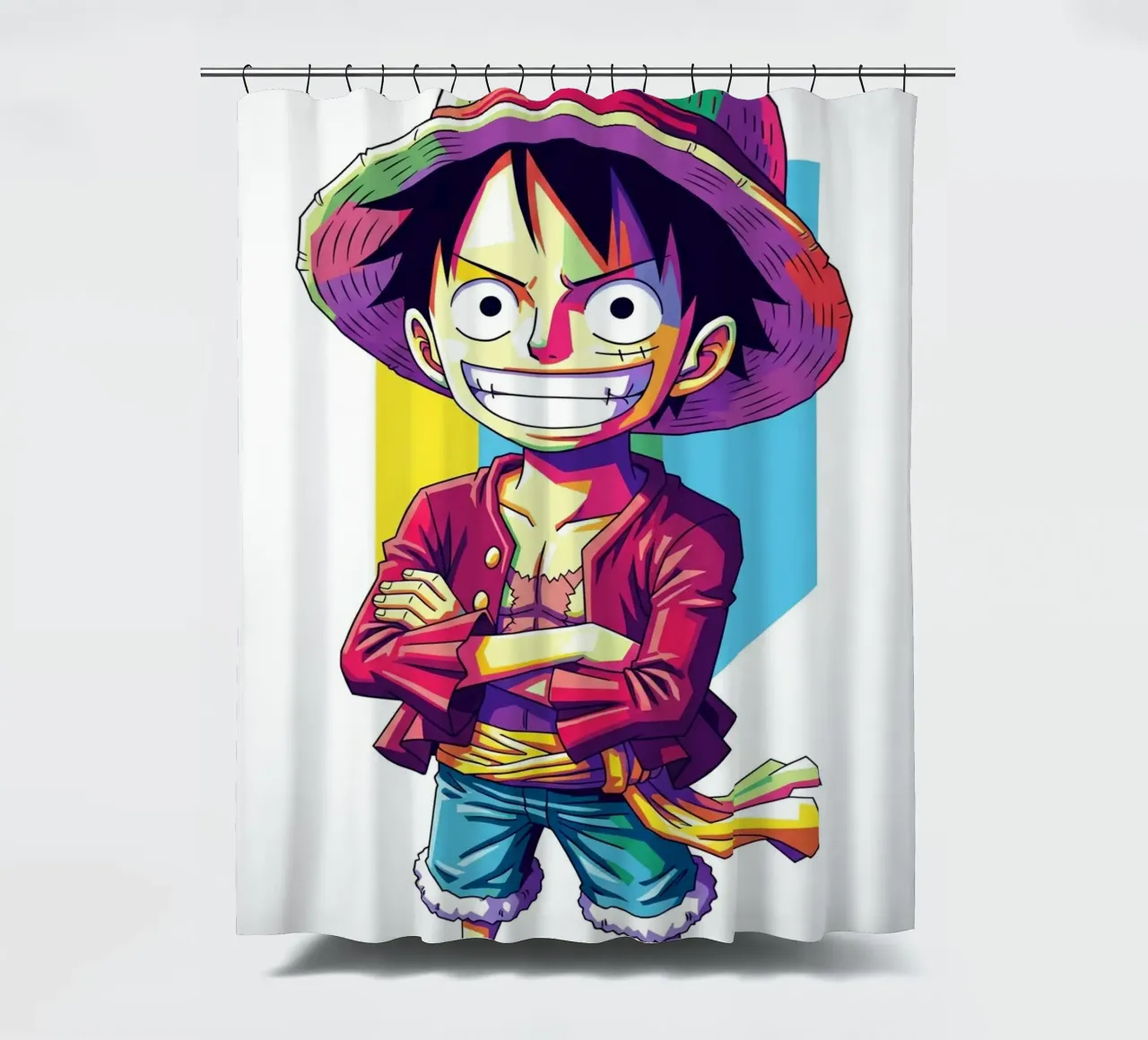 One Piece - Monkey D Luffy art (11) tenda da doccia da Hantamrata