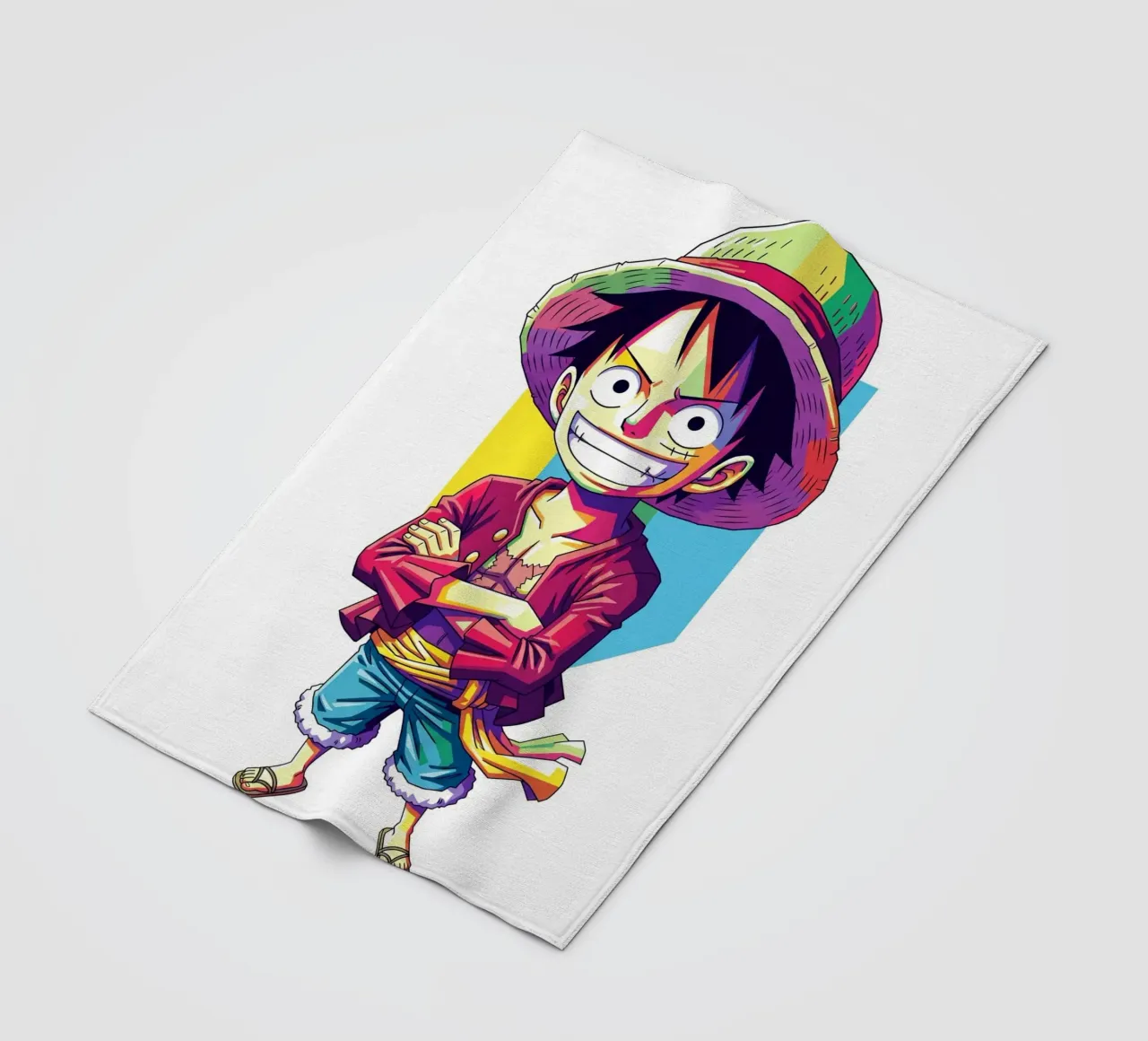 One Piece - Monkey D Luffy art (11) coperta in pile da Hantamrata