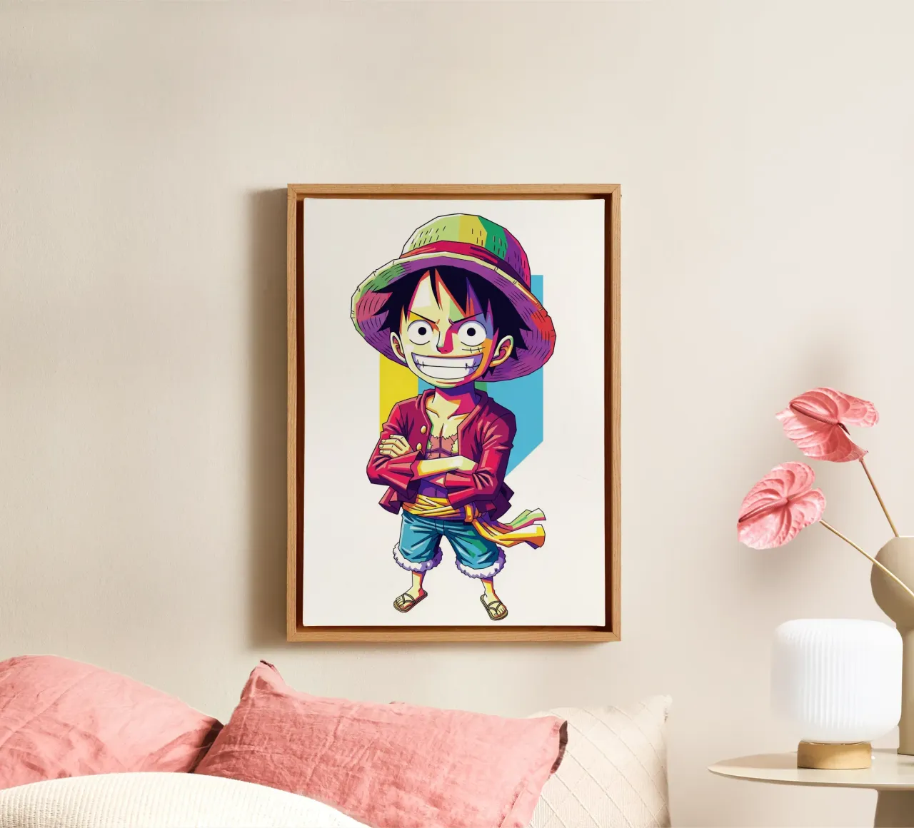 One Piece - Monkey D Luffy art (11) tela da Hantamrata