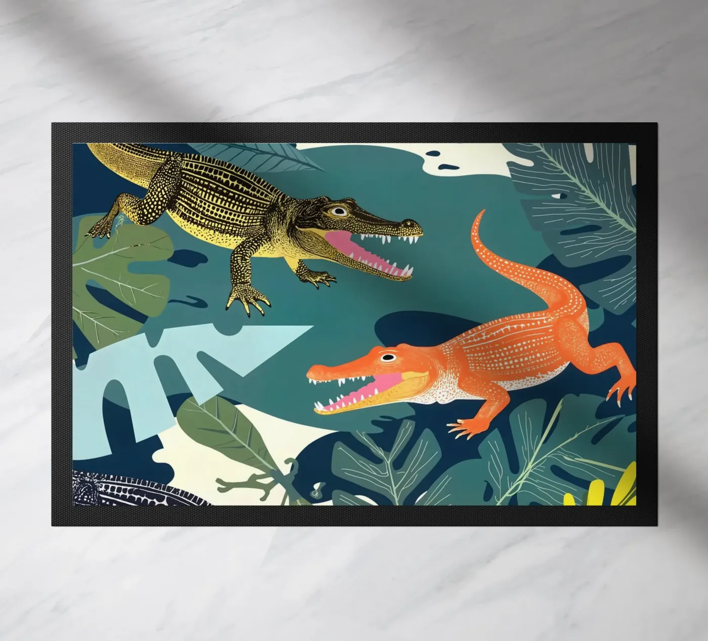 Three Crocodiles doormat by 83oranges.com