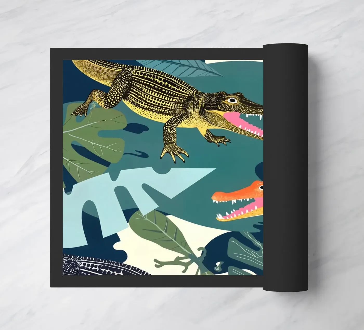 Three Crocodiles doormat by 83oranges.com