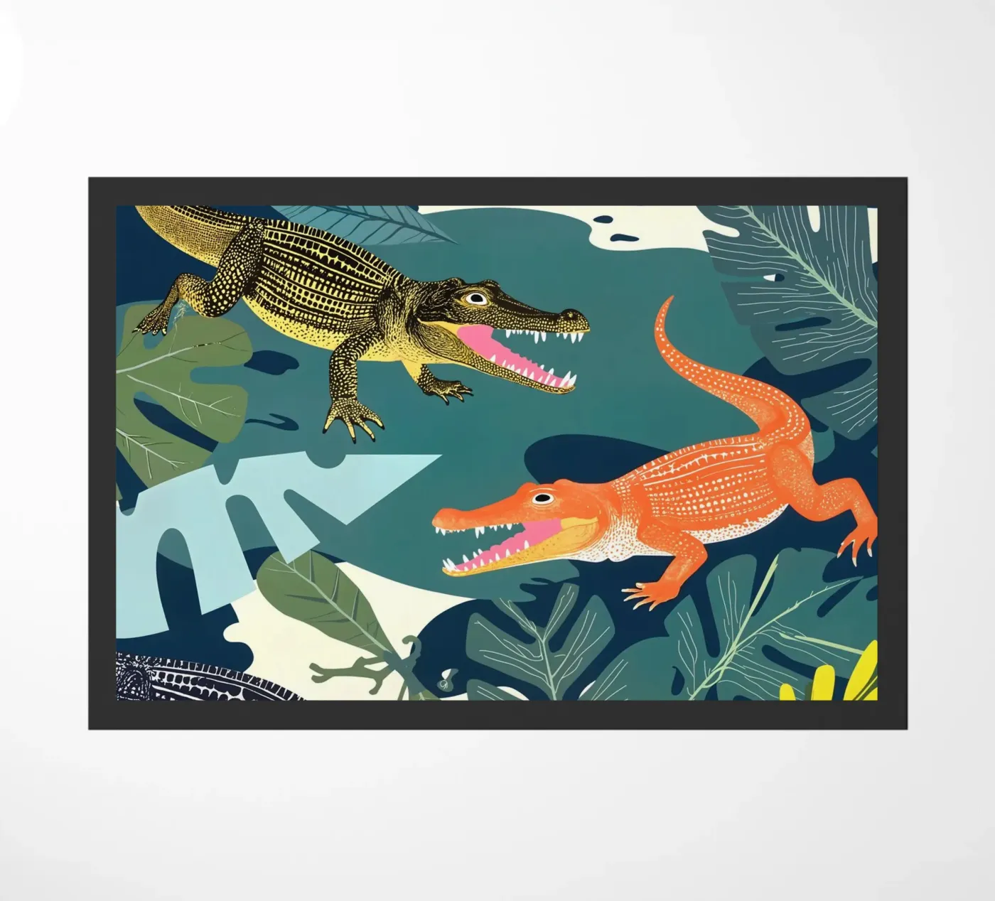 Three Crocodiles doormat by 83oranges.com