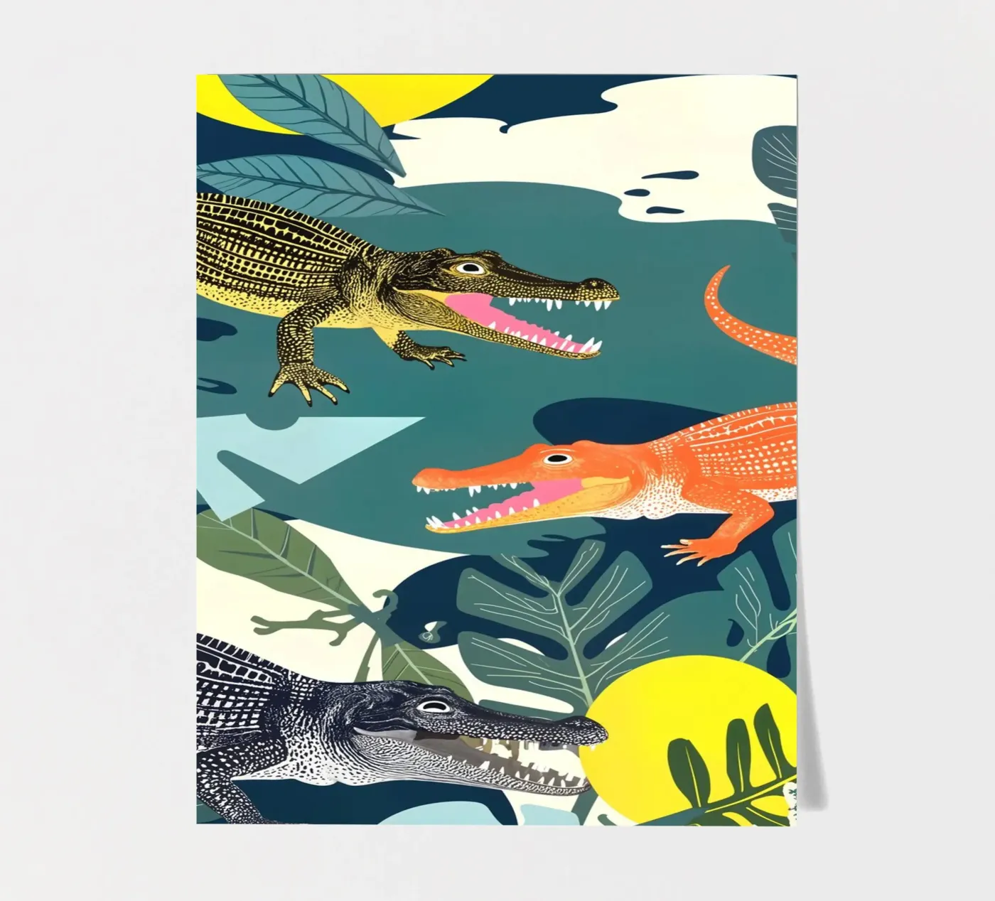 Three Crocodiles sticker sheet by 83oranges.com
