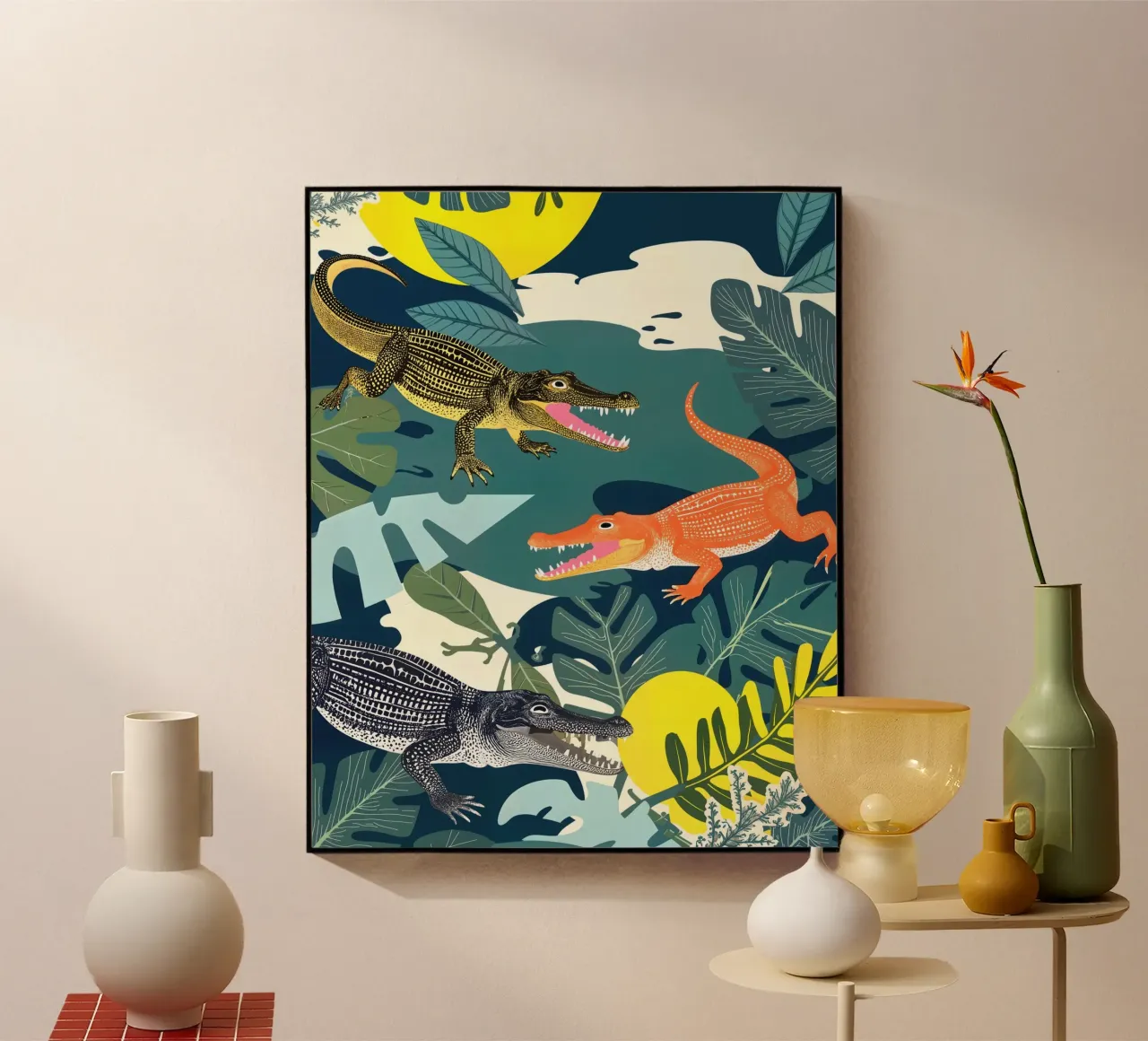 Tre coccodrilli plexiglass da 83oranges.com