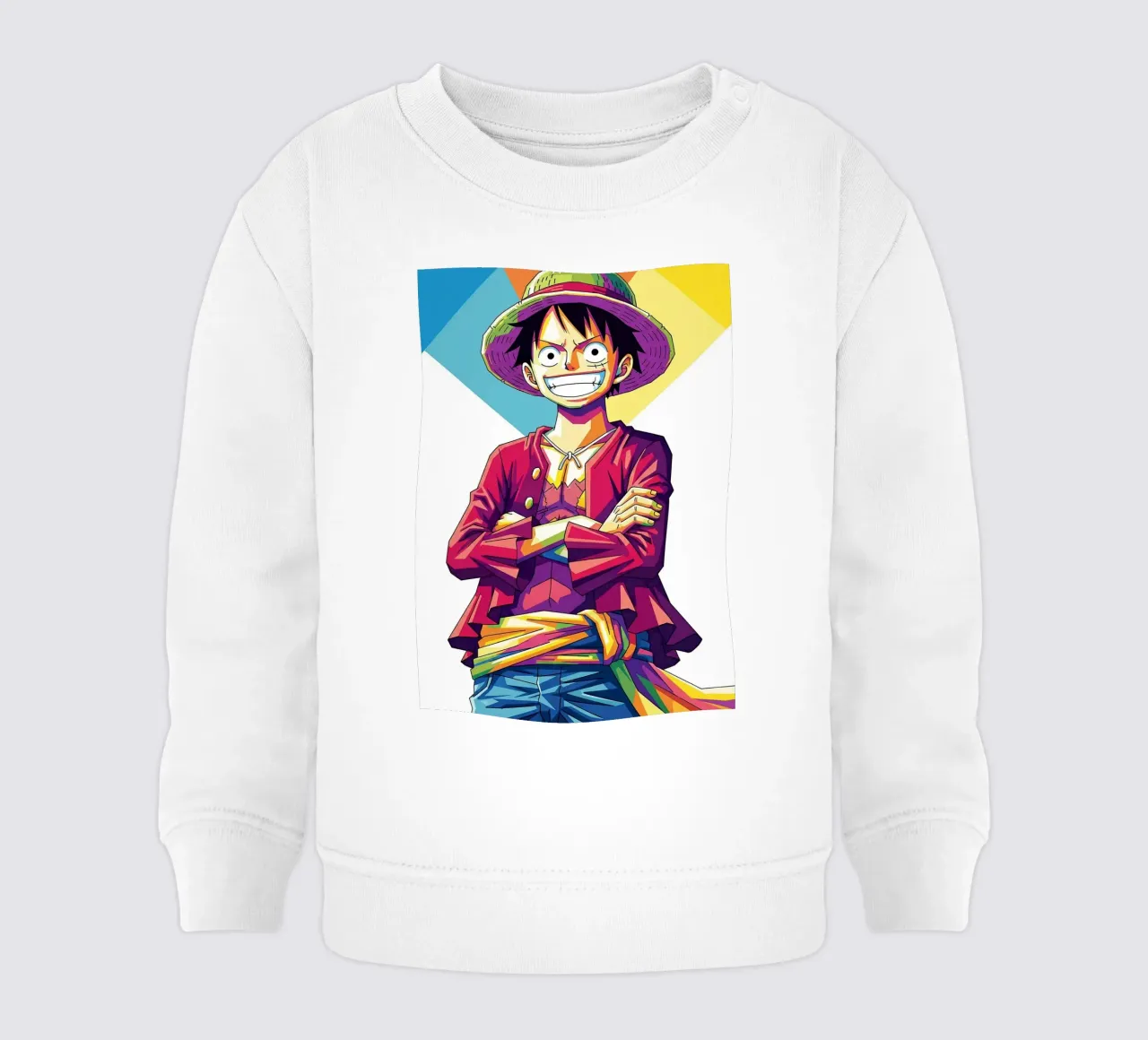 One Piece - Monkey D Luffy art (12) felpa neonato da Hantamrata