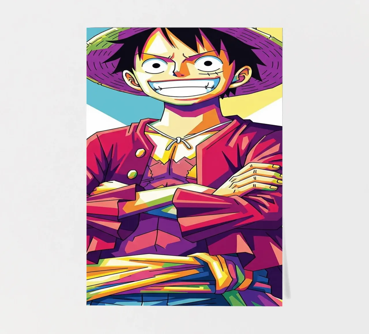 One Piece - Monkey D Luffy art (12) foglio adesivo da Hantamrata