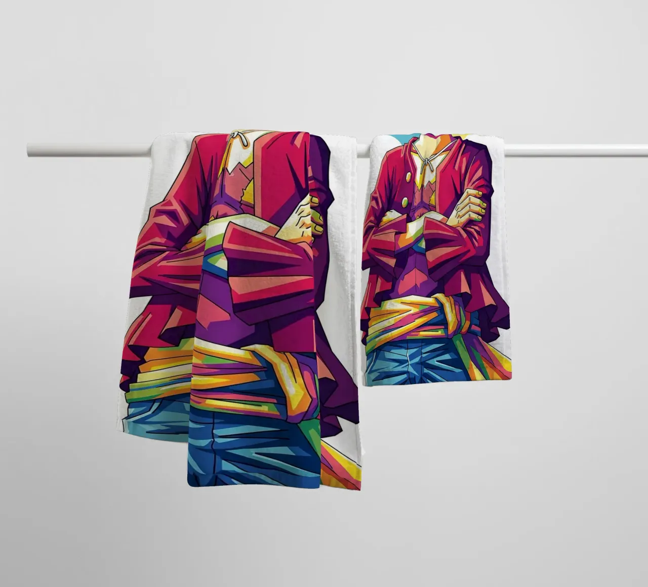 One Piece - Monkey D Luffy art (12) towel by Hantamrata