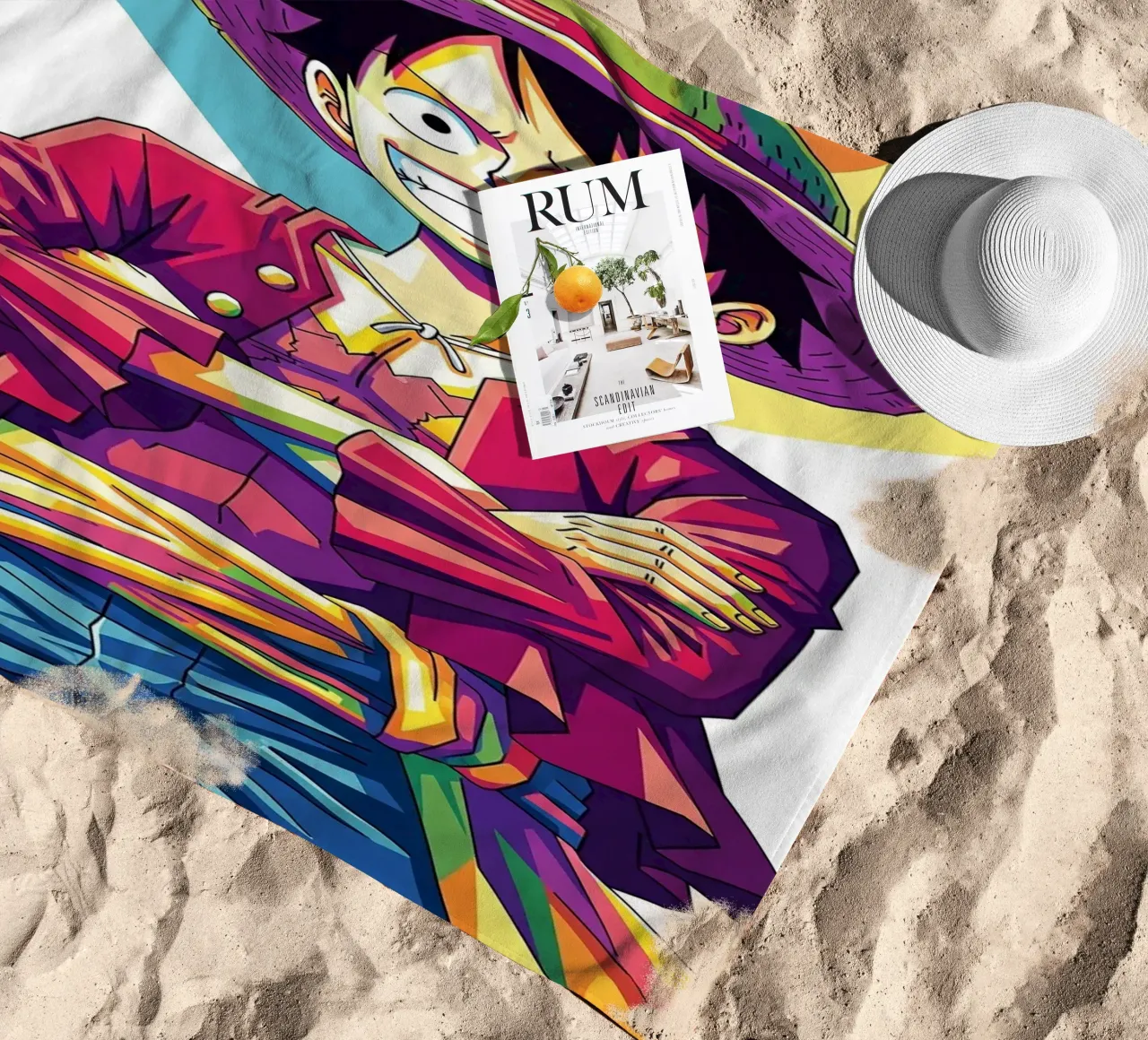 One Piece - Monkey D Luffy art (12) telo mare da Hantamrata