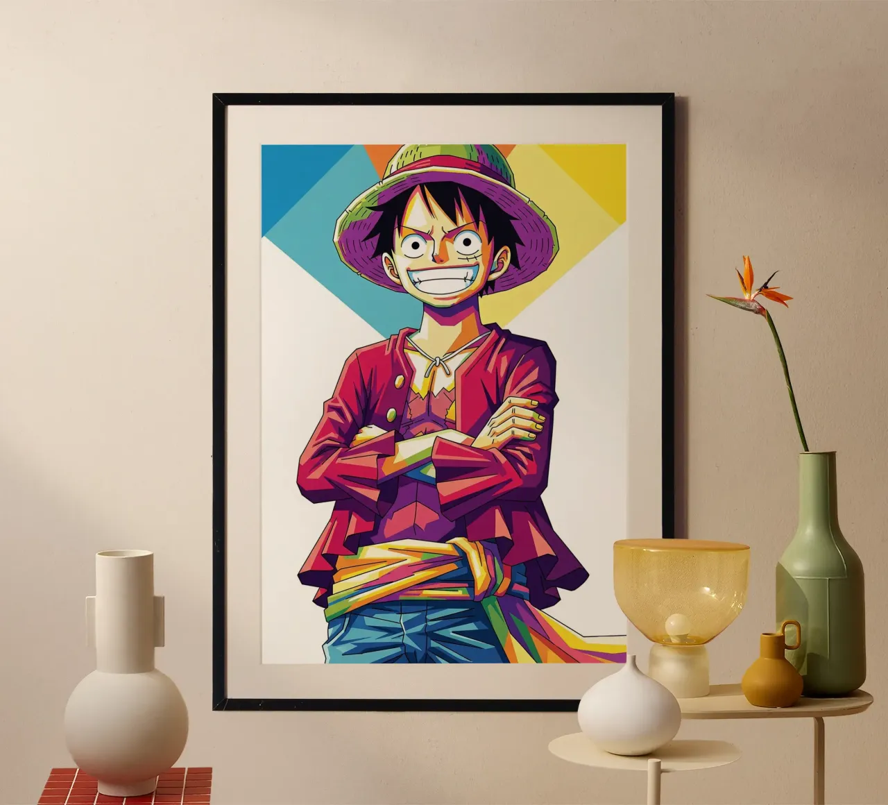 One Piece - Monkey D Luffy art (12) carta hahnemühle da Hantamrata