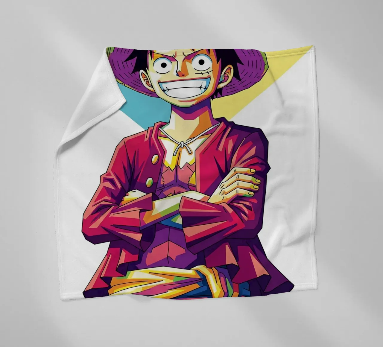 One Piece - Monkey D Luffy art (12) coperta in pile da Hantamrata