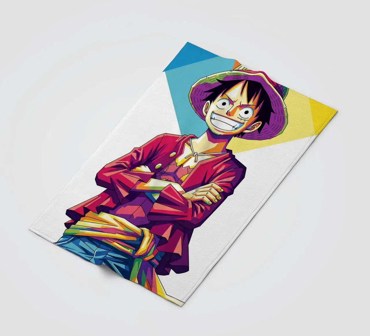 One Piece - Monkey D Luffy art (12) coperta in pile da Hantamrata