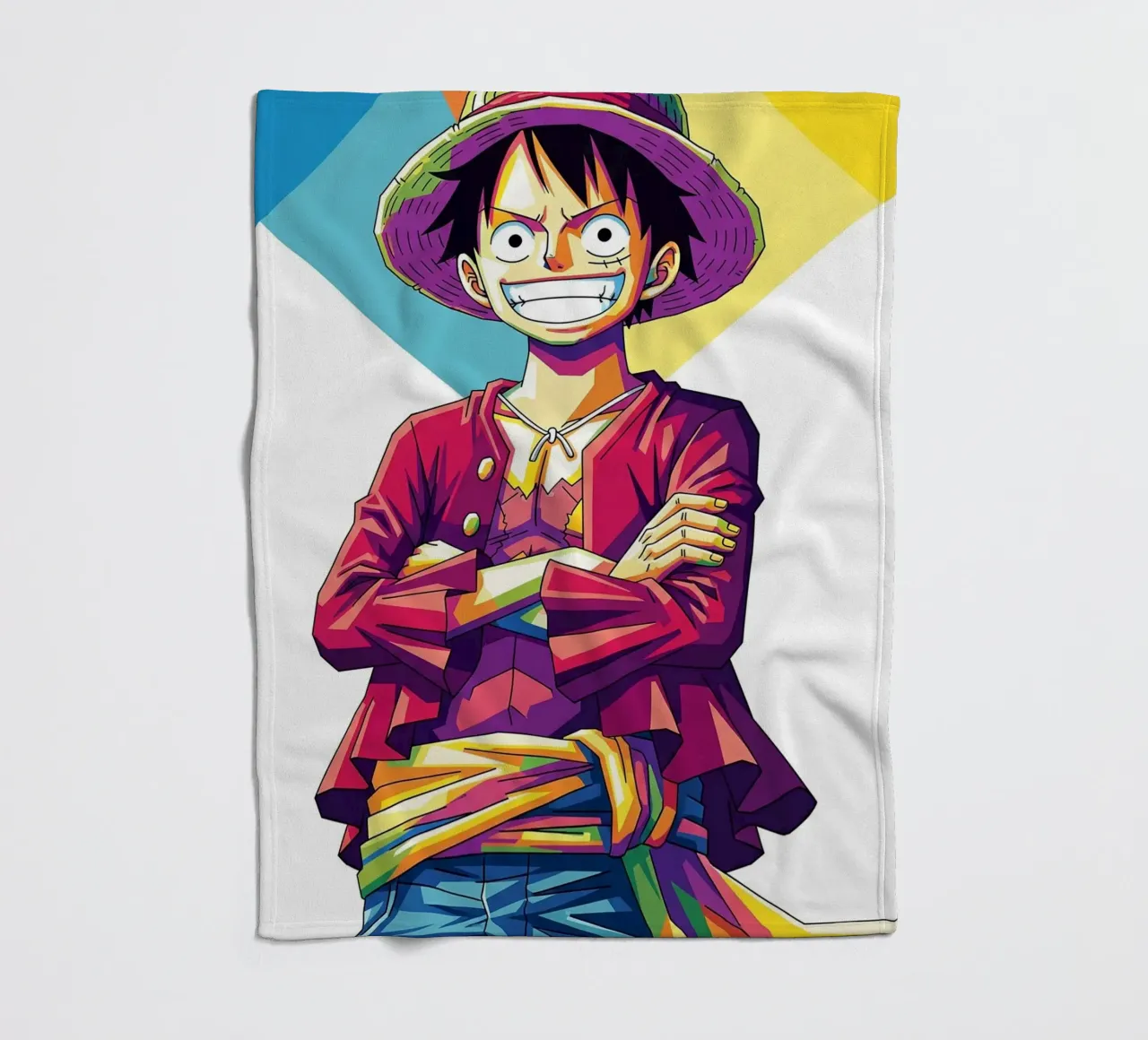 One Piece - Monkey D Luffy art (12) coperta in pile da Hantamrata