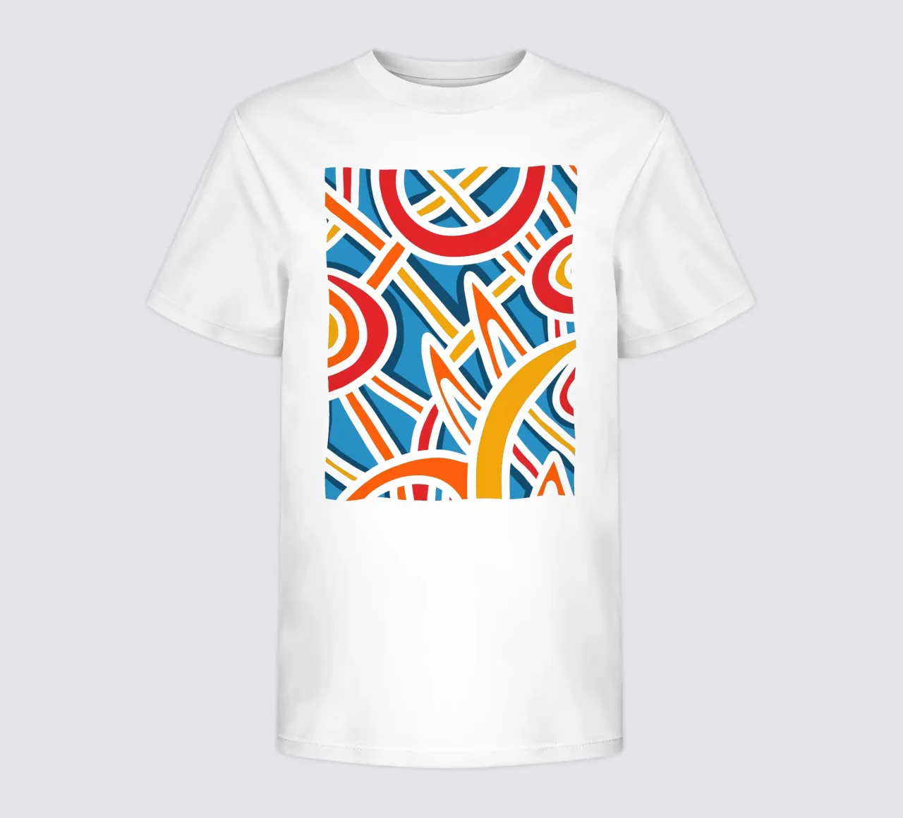 Felice strisce colorate astratte piene di vita t-shirt bambini da Abstract and Patterns