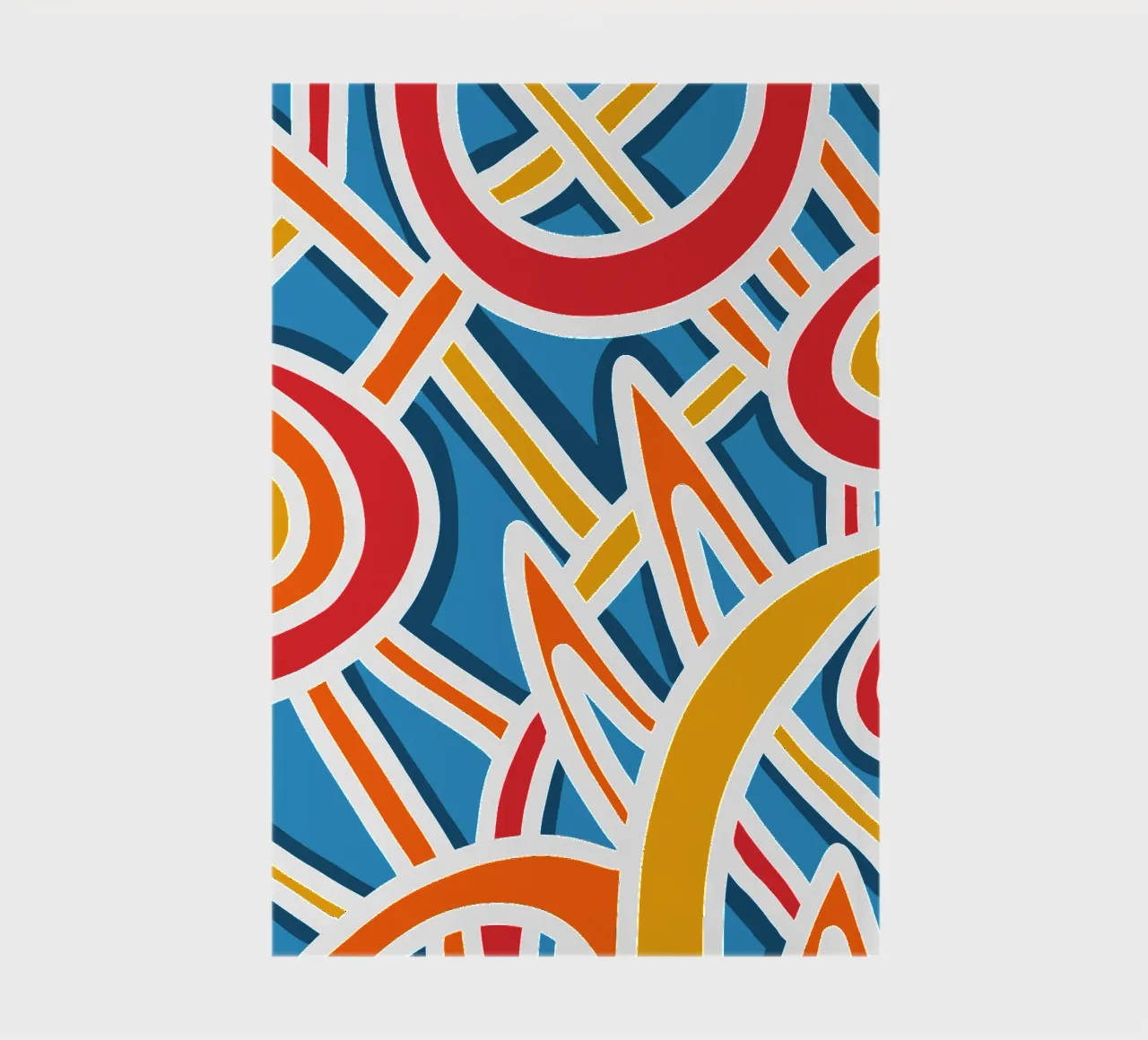 Felice strisce colorate astratte piene di vita diario da Abstract and Patterns